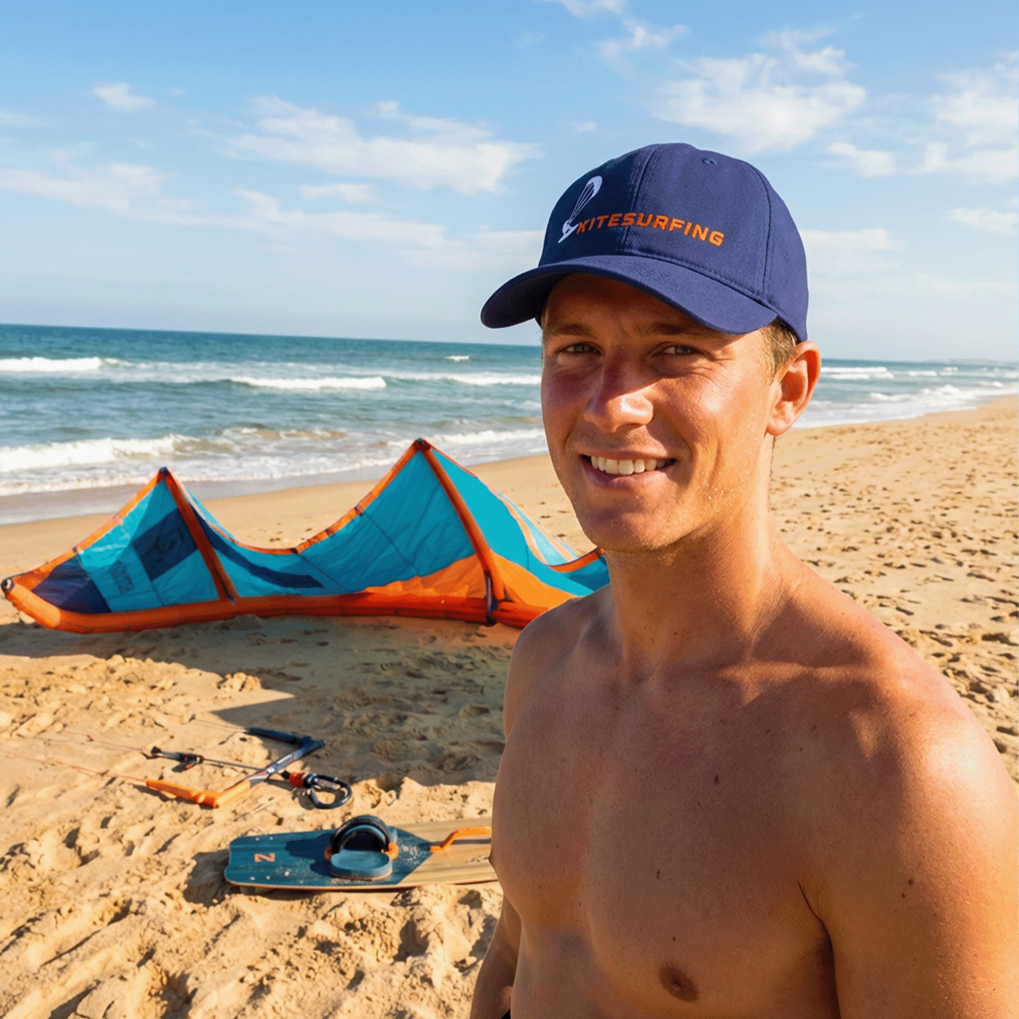 Embroidered Kitesurfing Cap