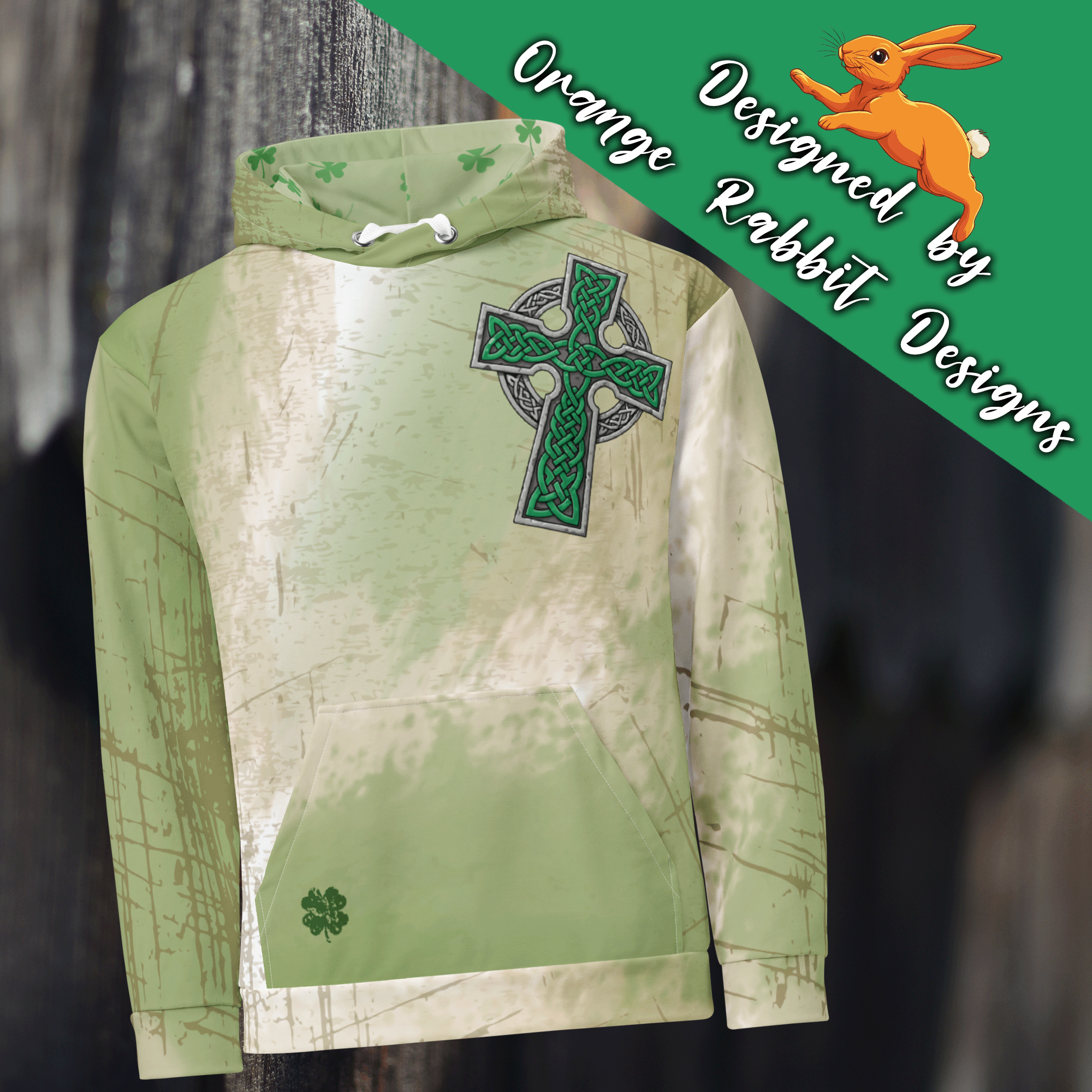 Celtic Cross Irish Hoodie