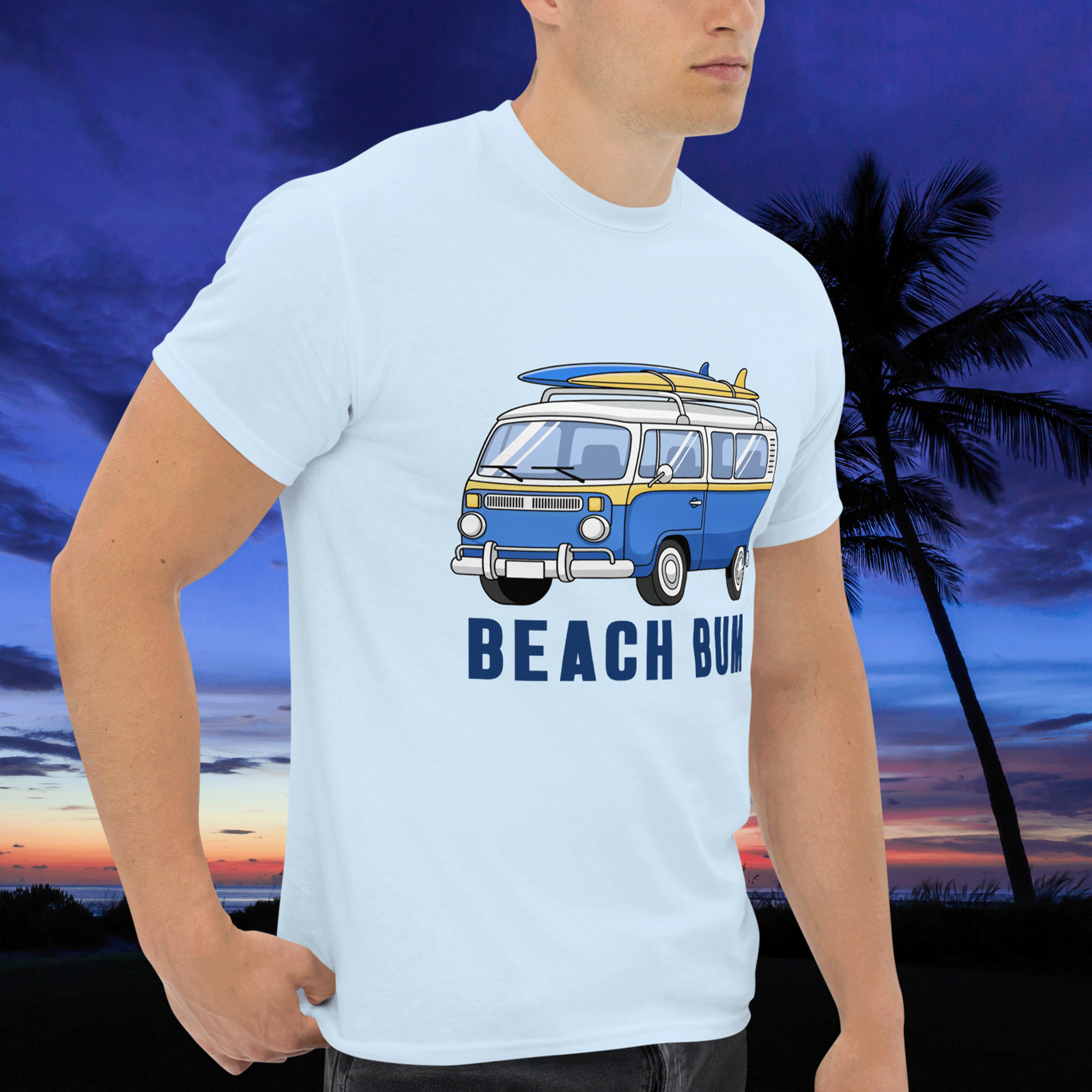 Beach Bum Surf Van T-Shirt