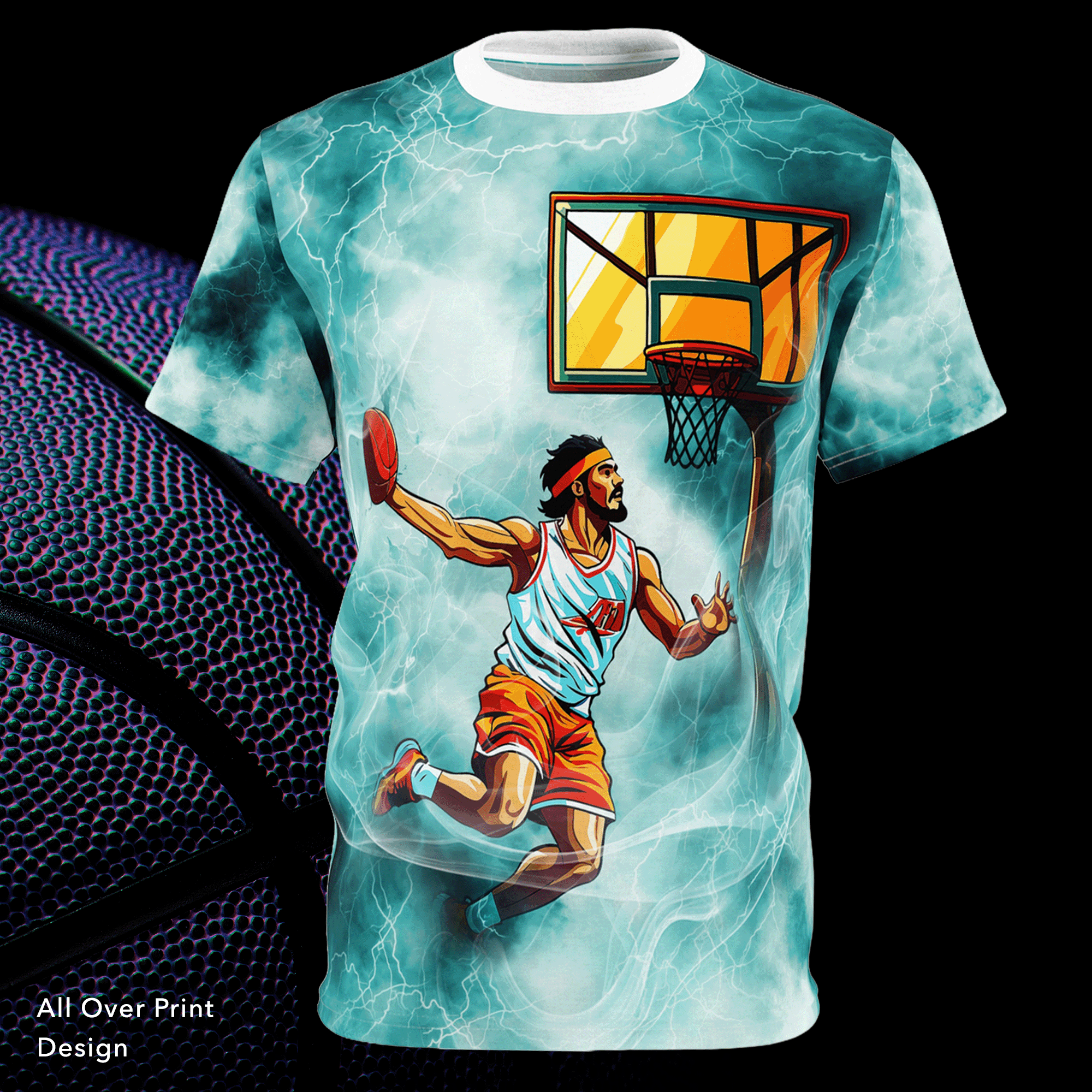 Basketball Lightning Moisture-Wicking Unisex Tee