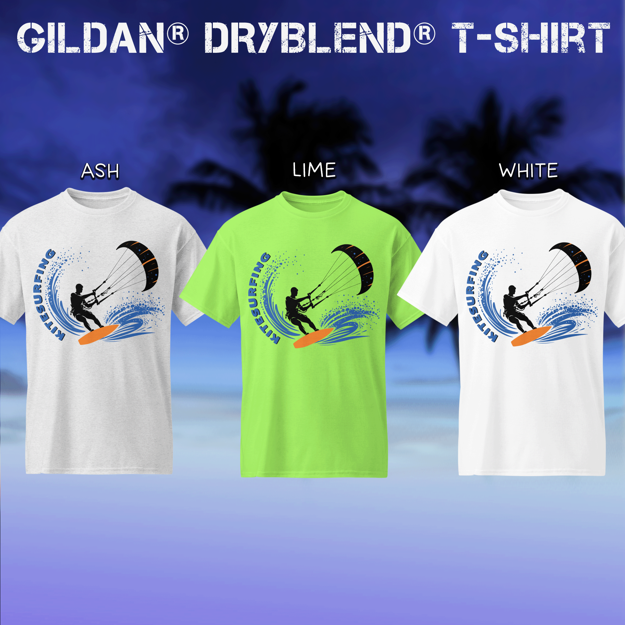 Kitesurfer Moisture-Wicking DryBlend® T-Shirt