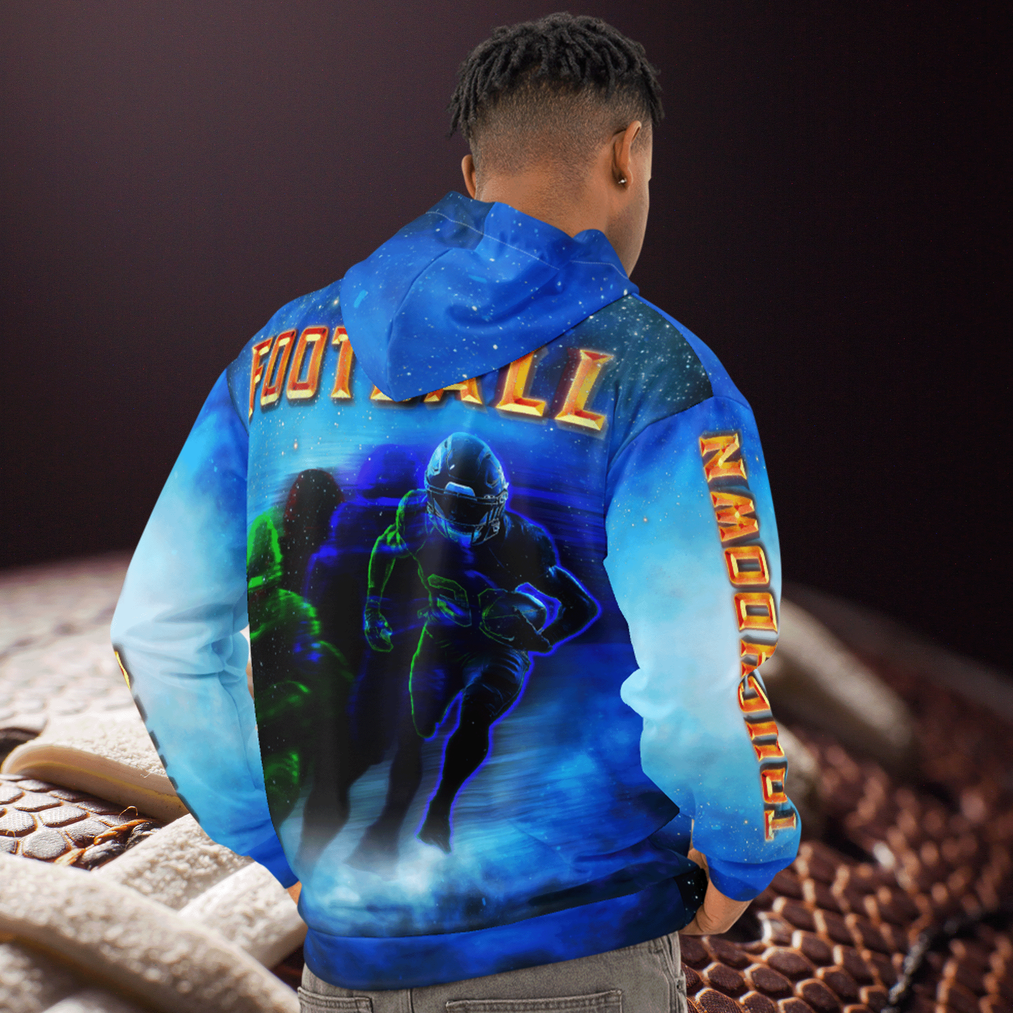 Football Season Cotton Hoodie