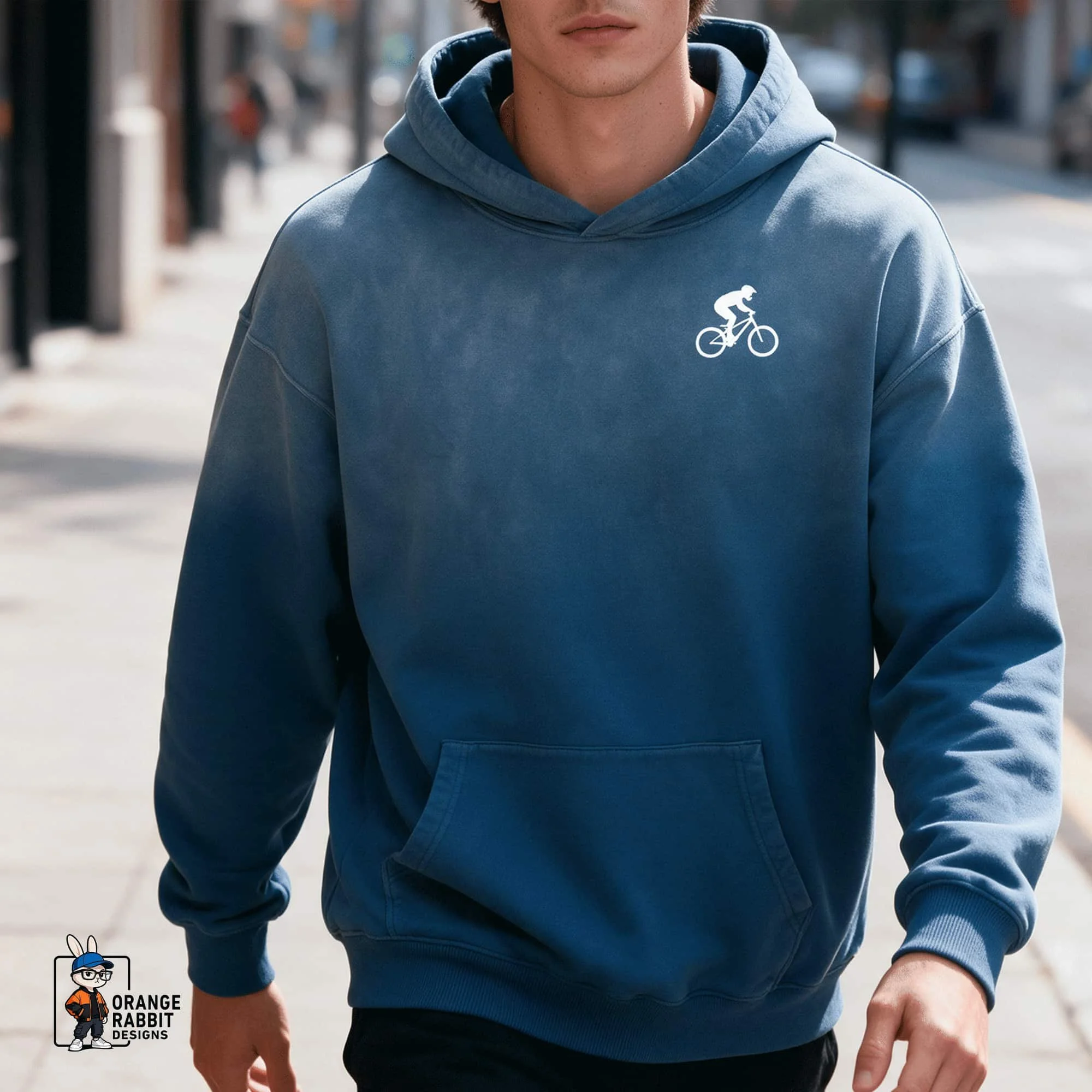 Mountain Biker Heavyweight Sunfaded Oversized Hoodie