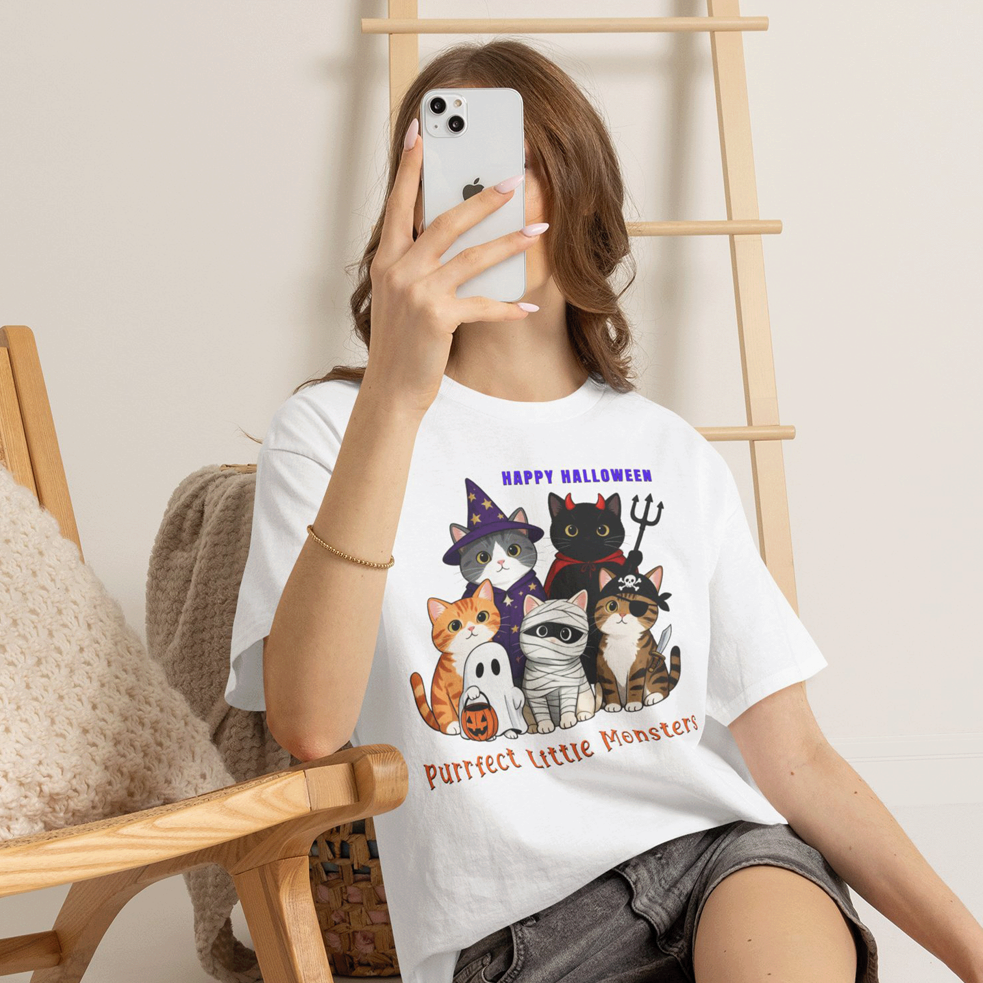 Halloween Cats in Costume T-Shirt