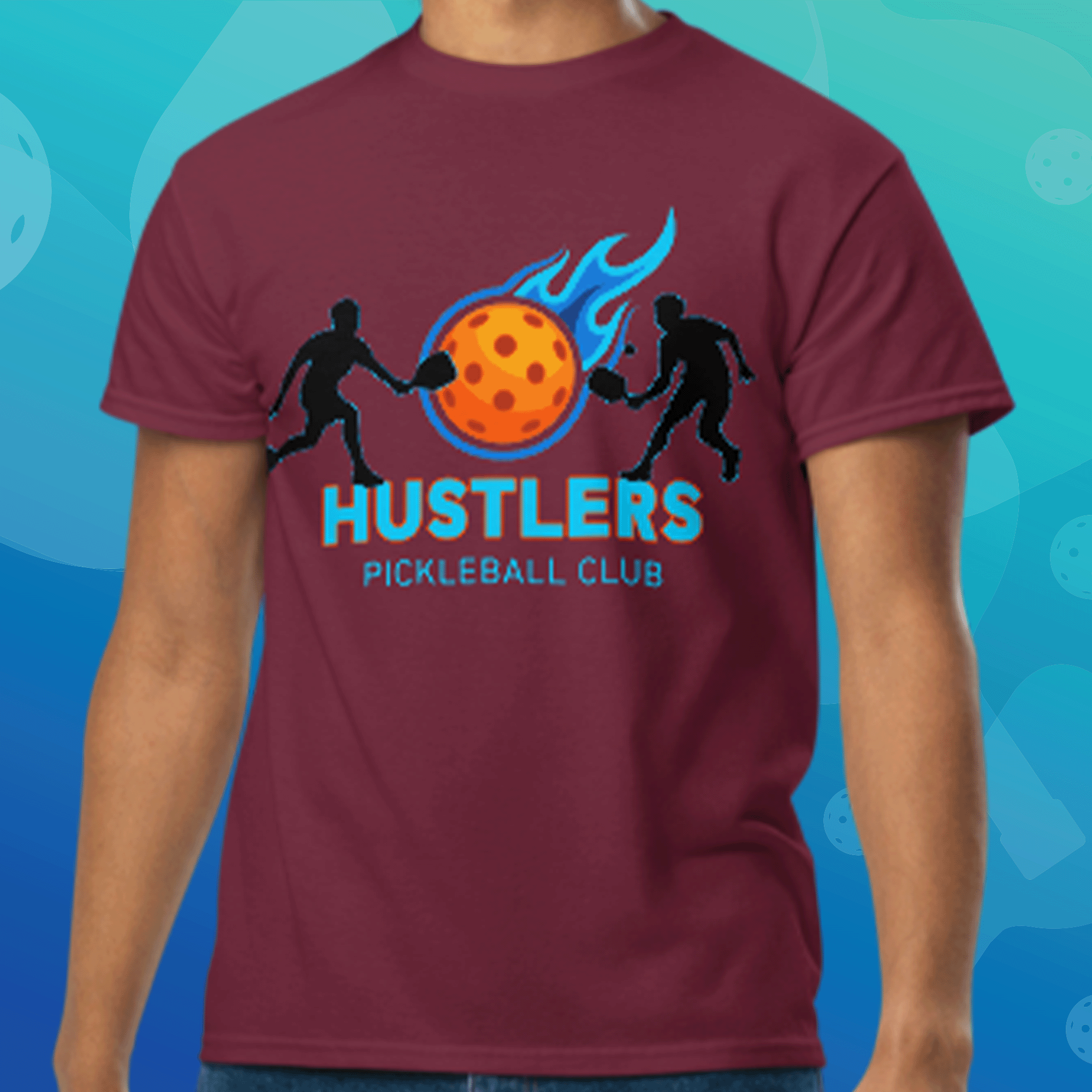 HUSTLERS Pickleball Club Moisture-Wicking DryBlend® T-Shirt