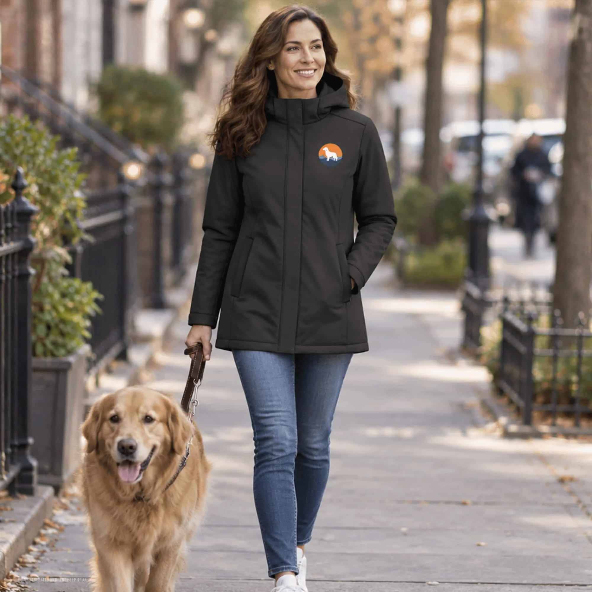 Women’s Dog Lover Rain Jacket