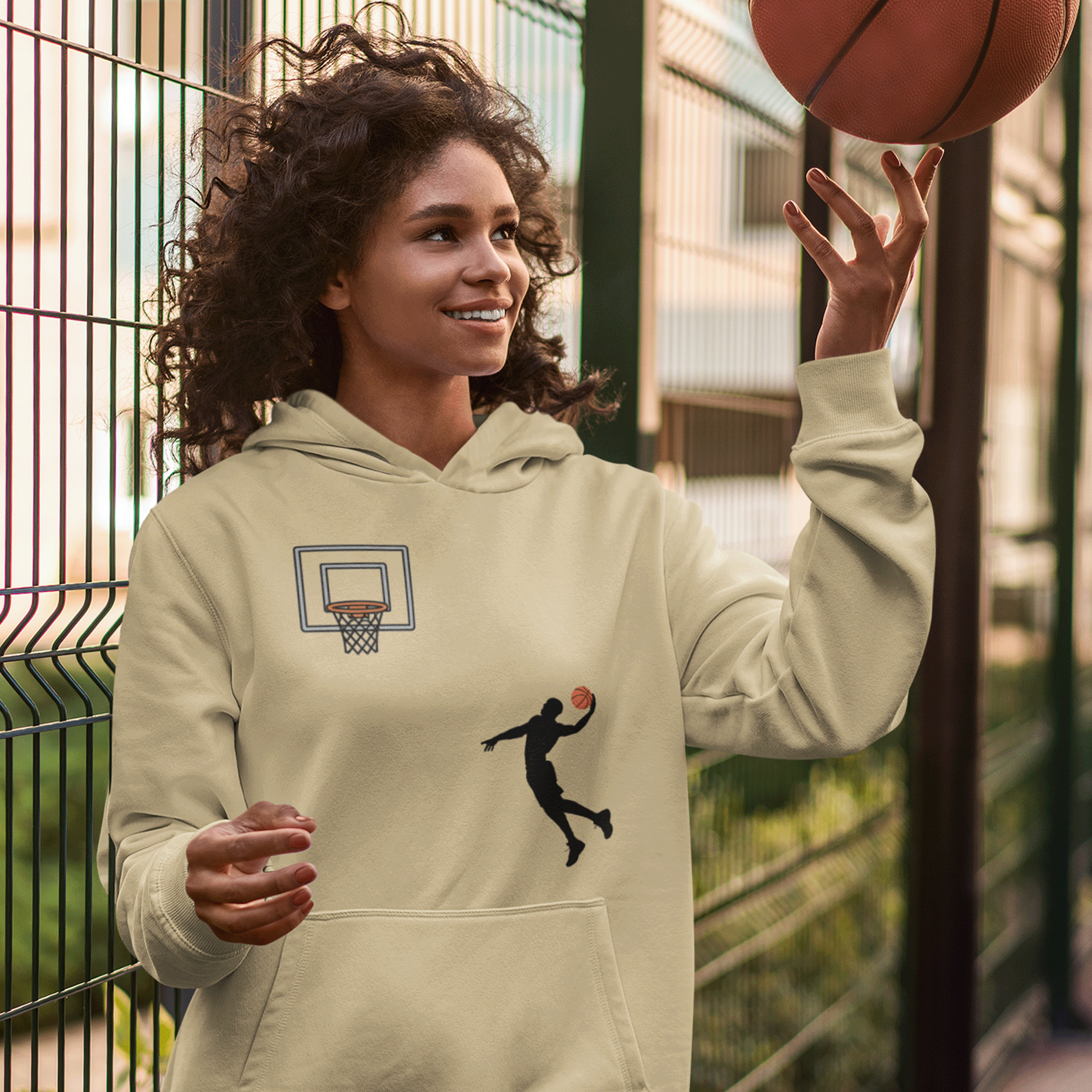 Basketball Classic Cotton Hoodie Sweatshirt