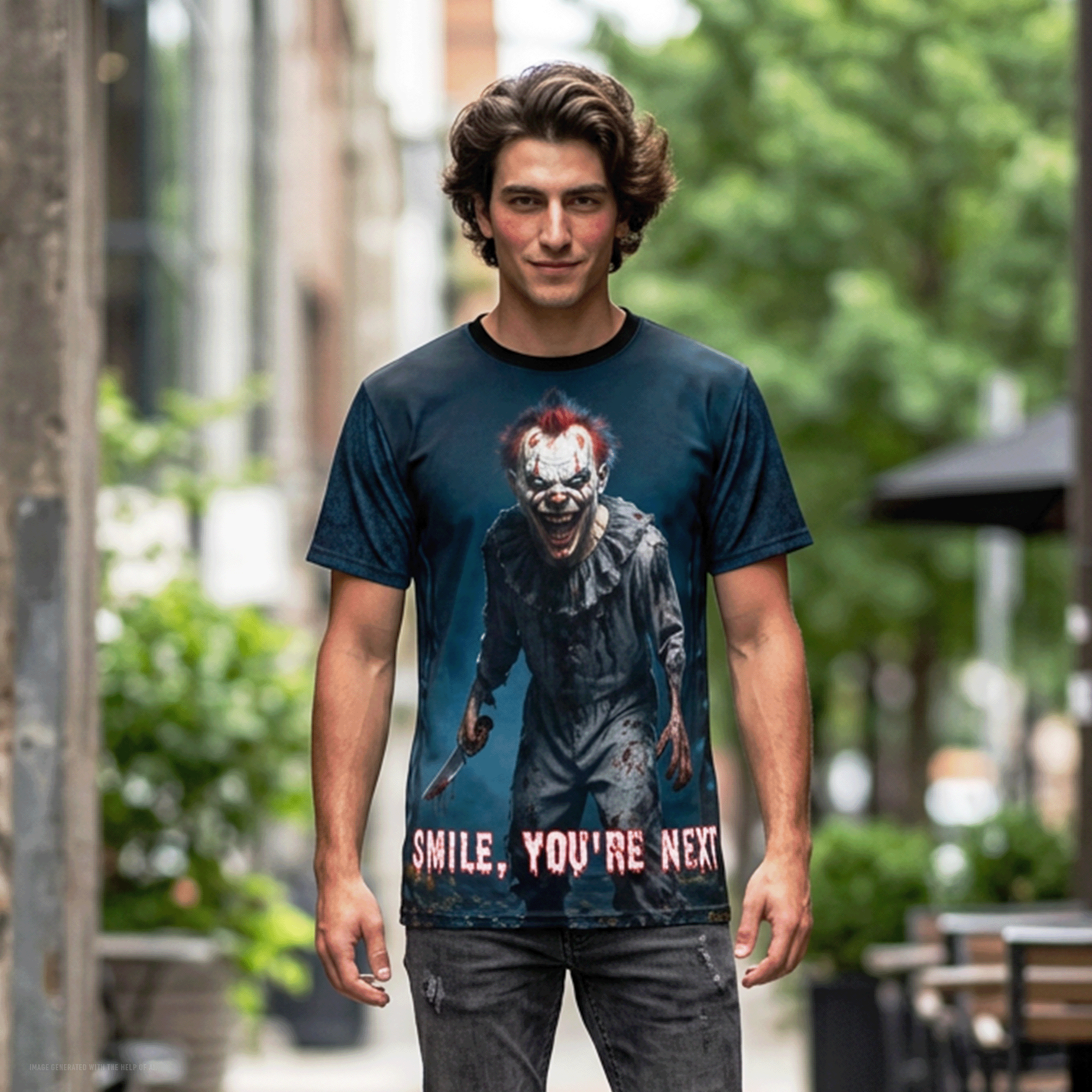 Horror Clown All-Over Print Tee