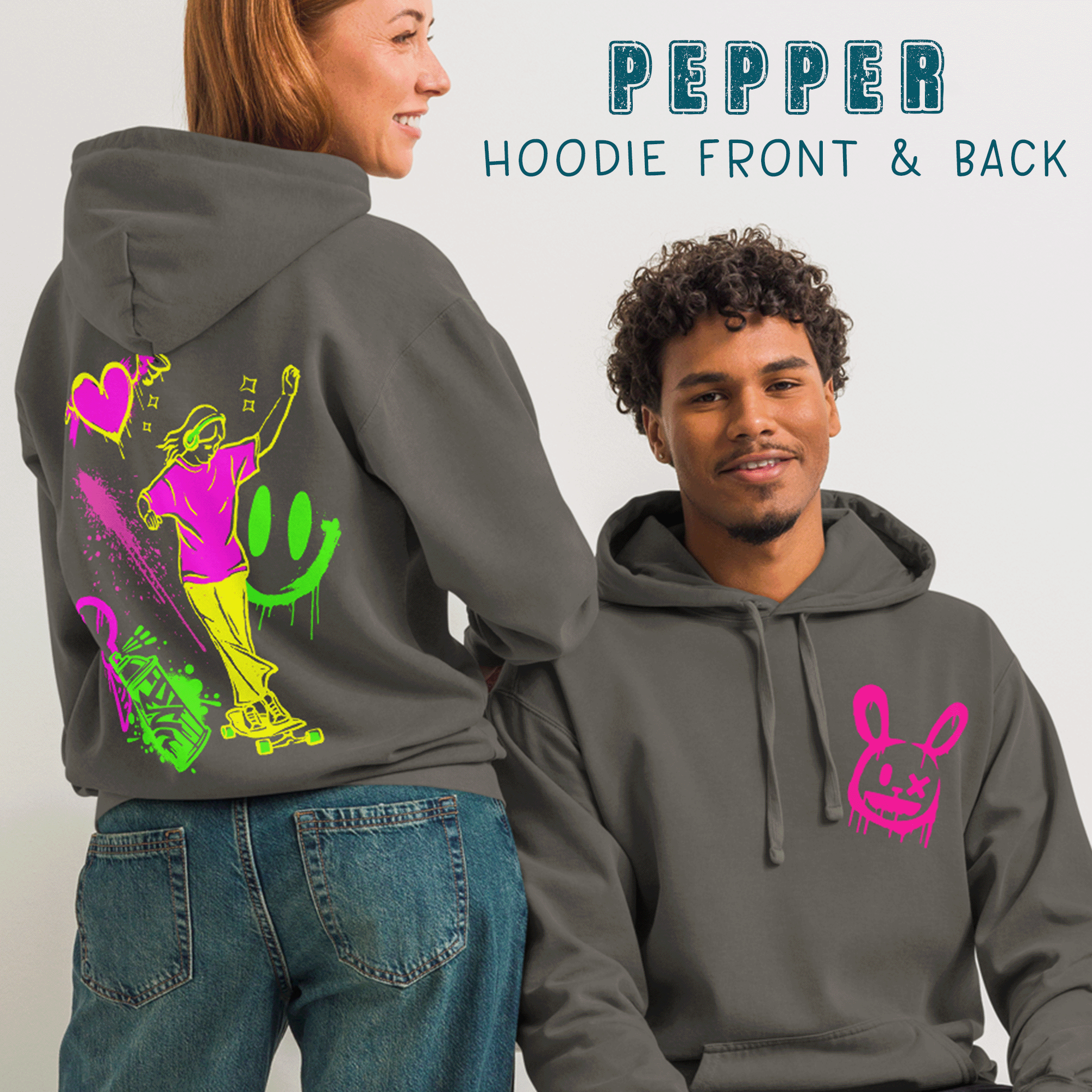 Graffiti Skateboarder Girl Hoodie