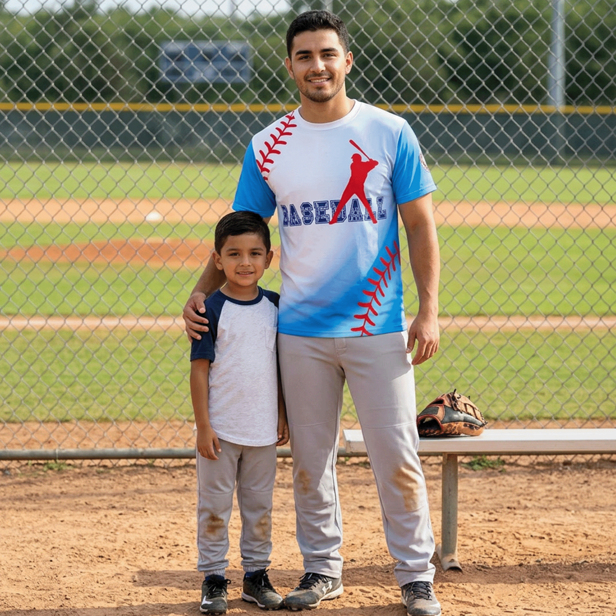 Baseball Fade Swoosh Unisex Graphic Tee