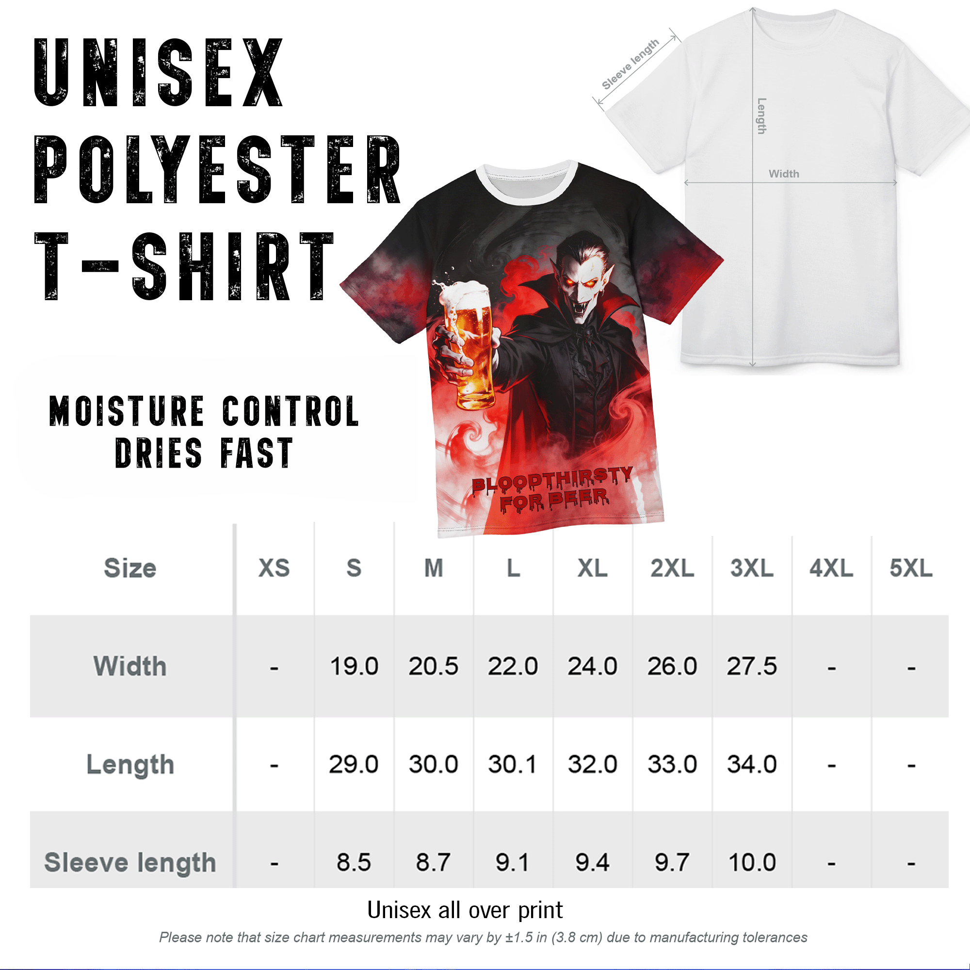 Vampire Cheers All-Over Print Tee