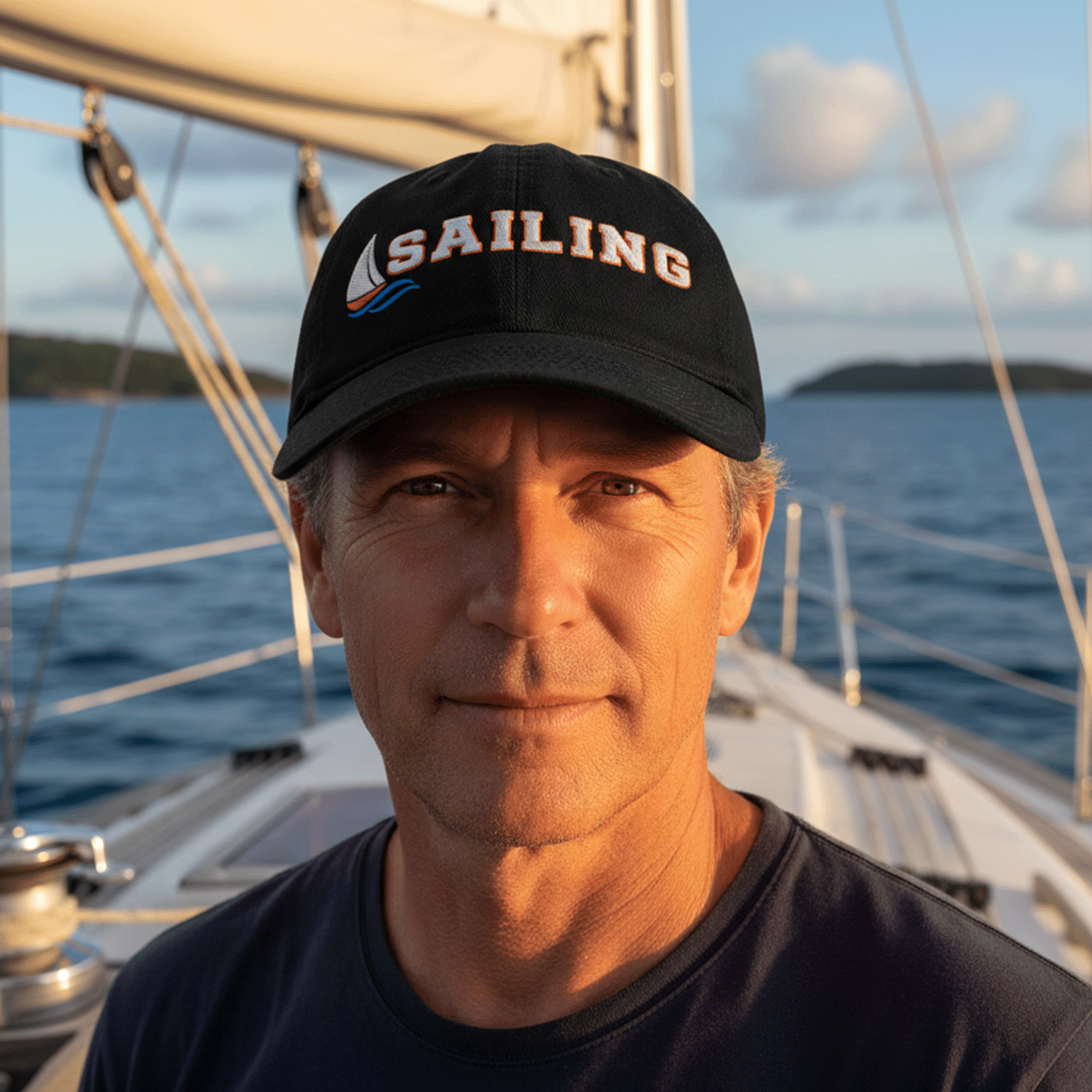 Sailing Low-Profile Baseball Cap