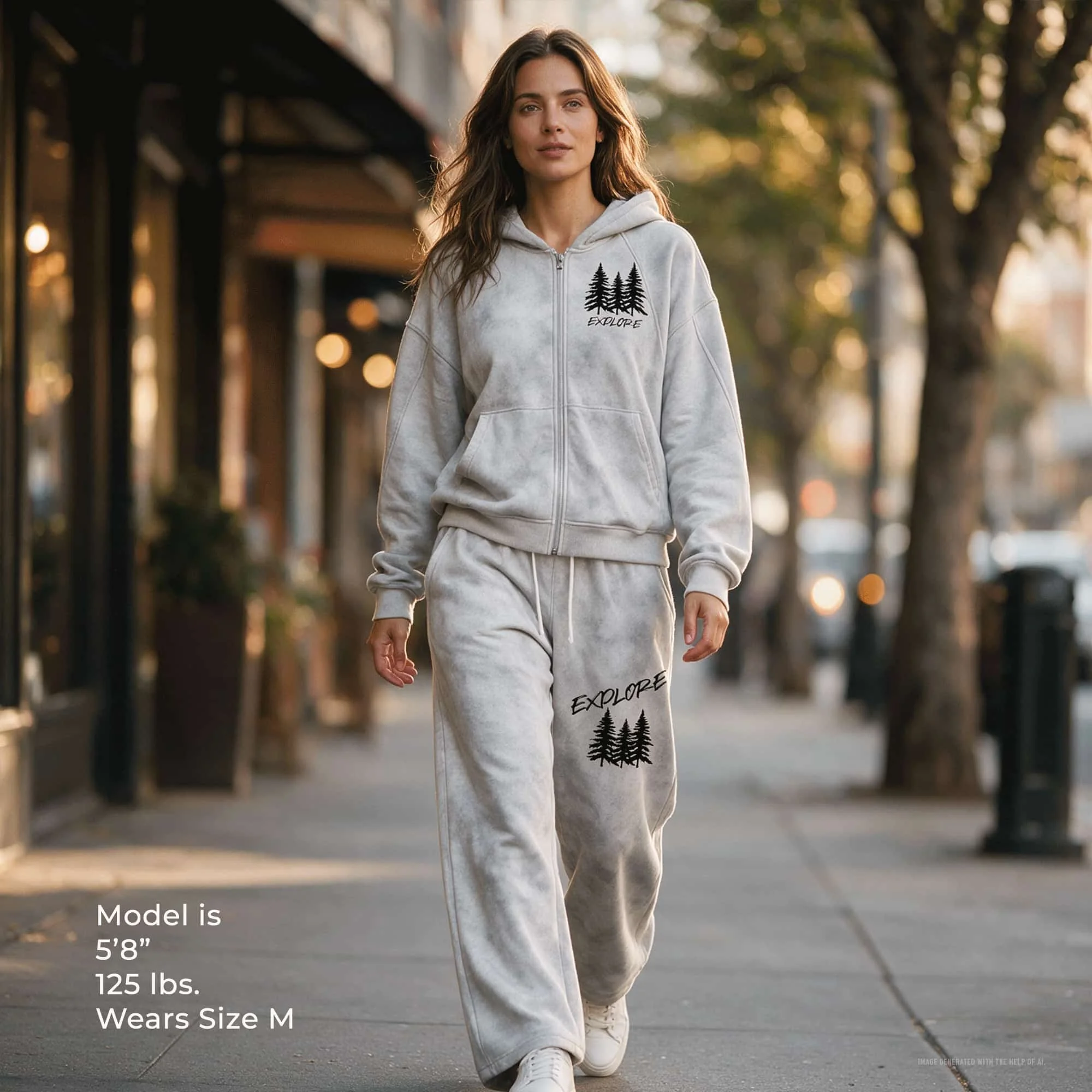 Explore Pine Tree Fleece Hoodie & Sweatpants