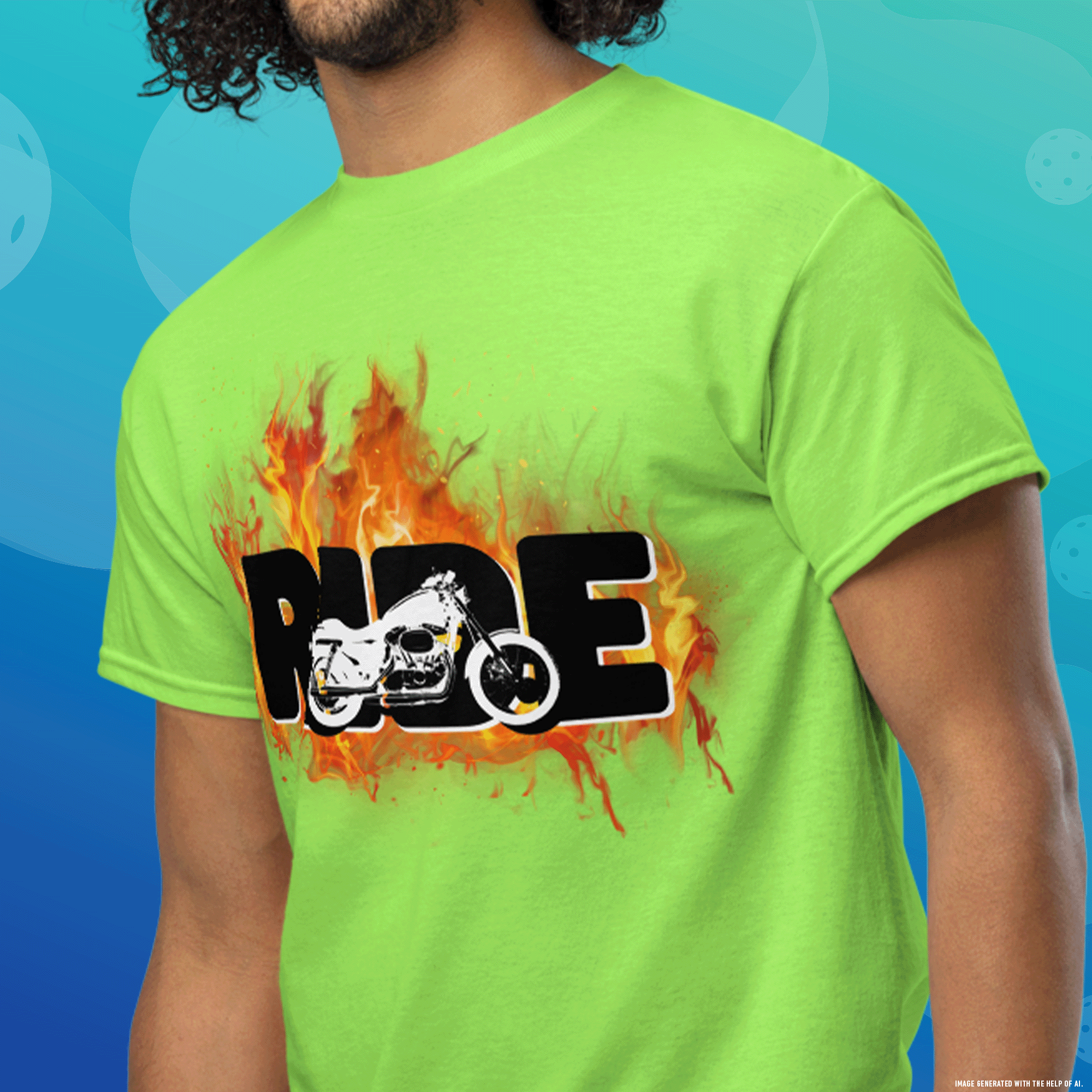 Motorcycle RIDE DryBlend® Moisture-Wicking T-Shirt
