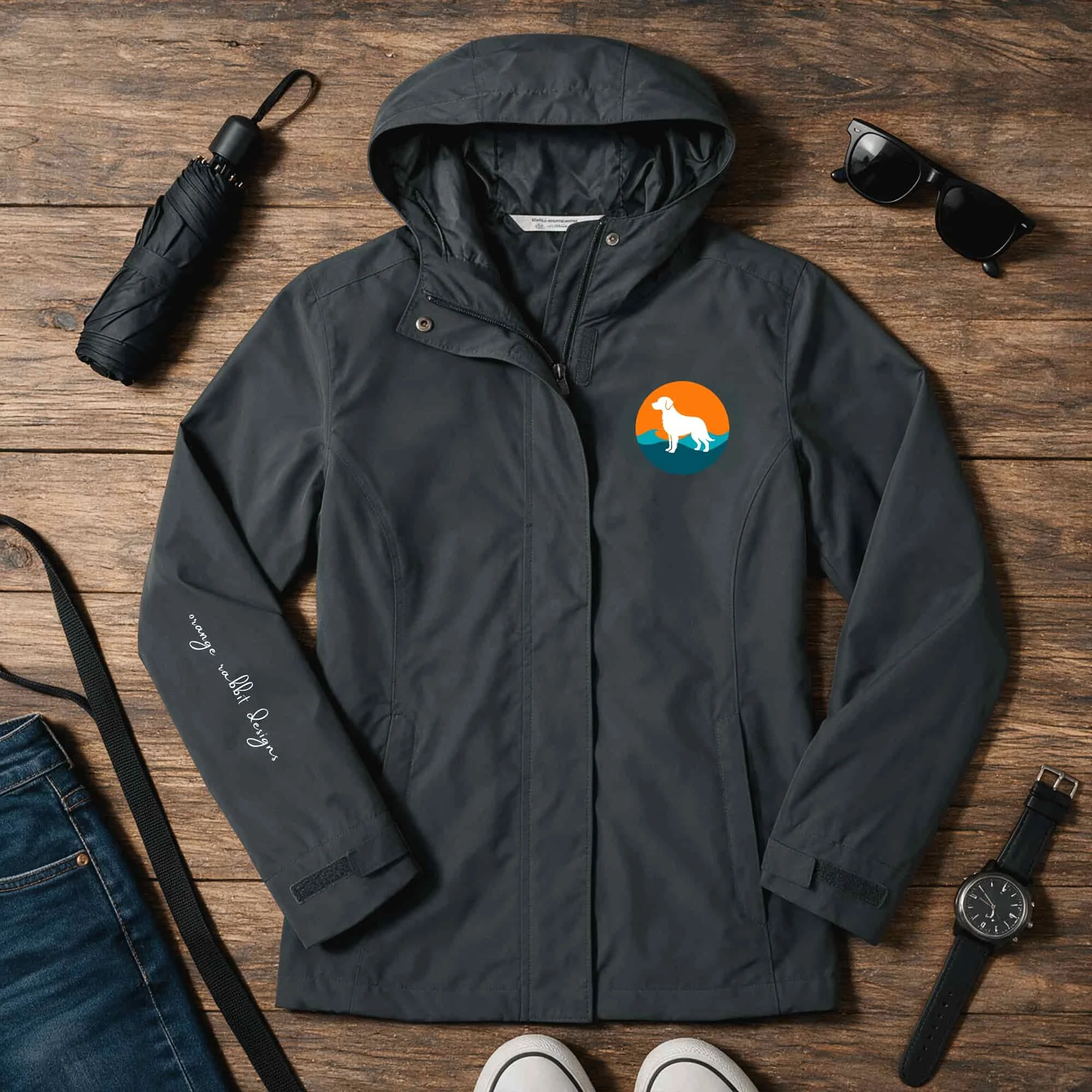 Women’s Dog Lover Rain Jacket