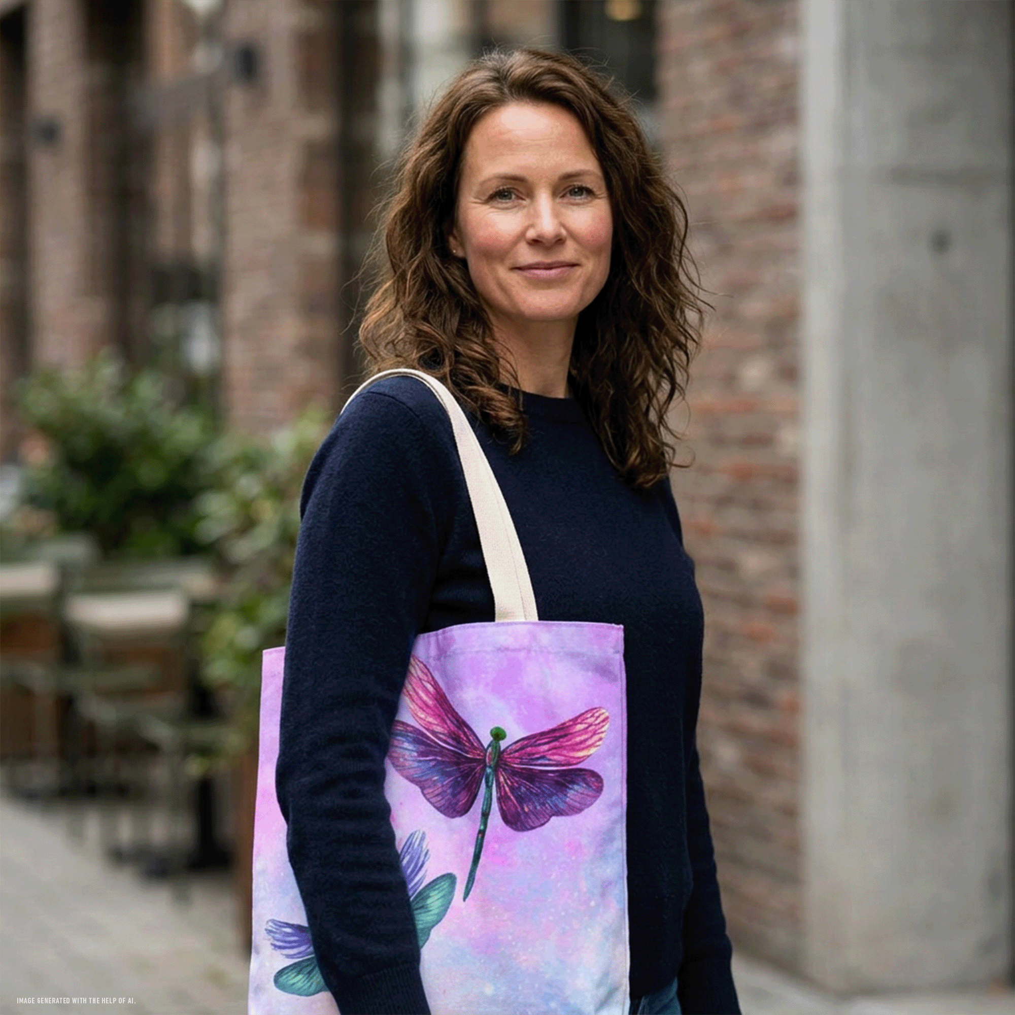 Personalized Dragonfly Tote Bag