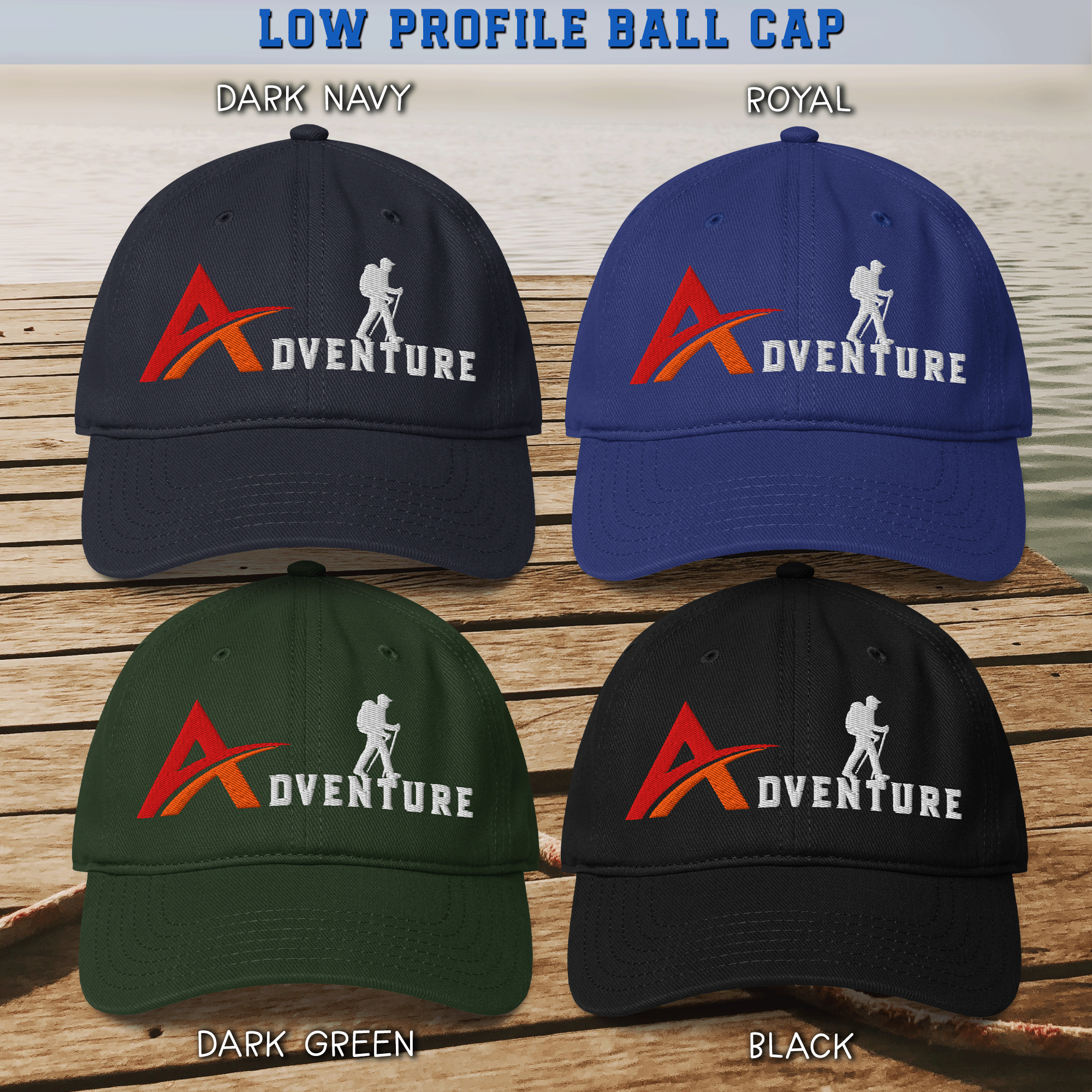 Adventure Hiker Low Profile Baseball Cap