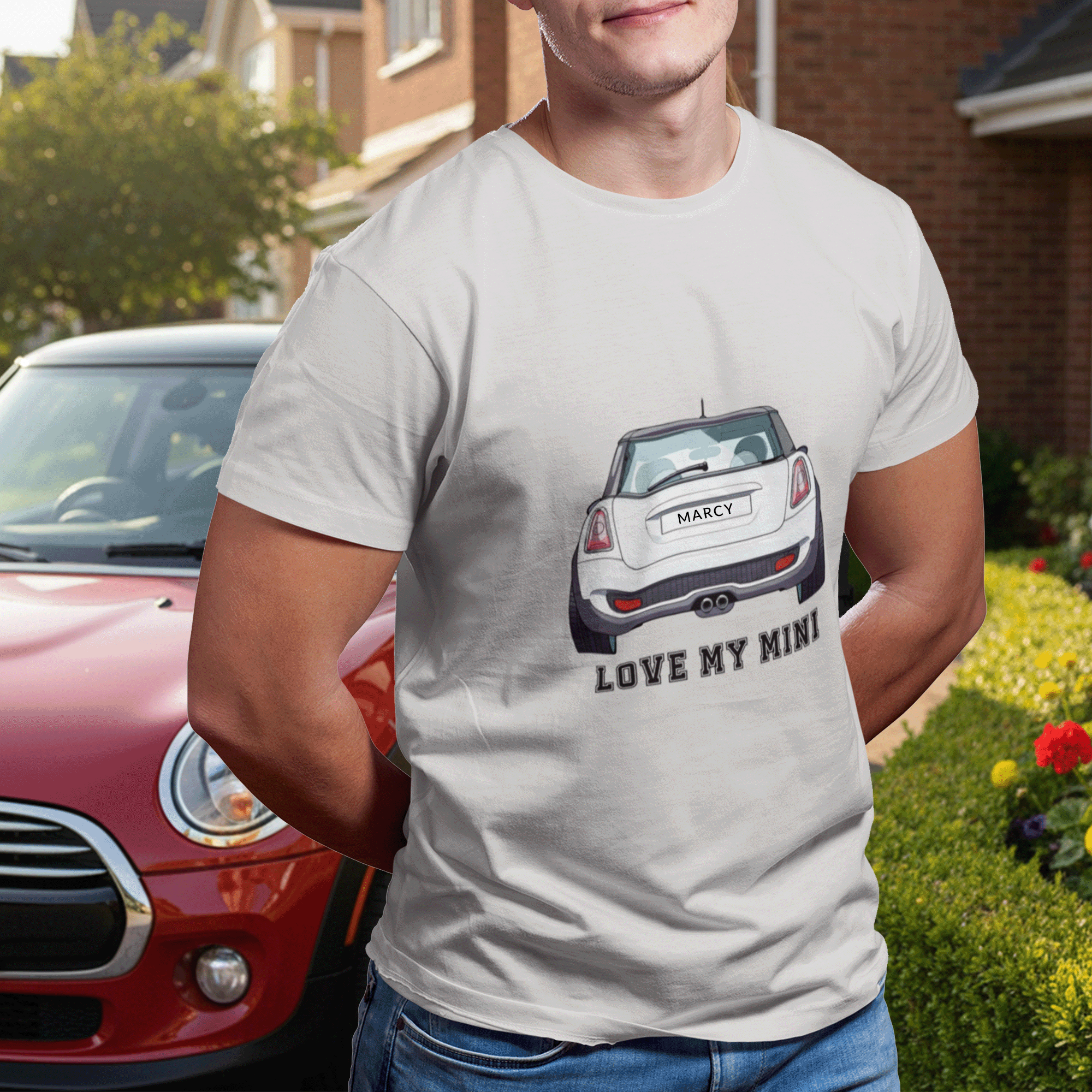 Personalized Love My Mini License Plate Tee