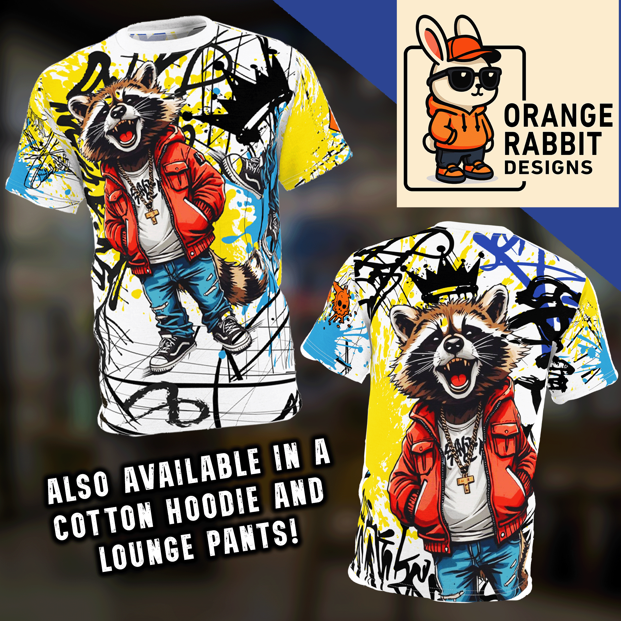 Graffiti Raccoon Poly Tee 3.png