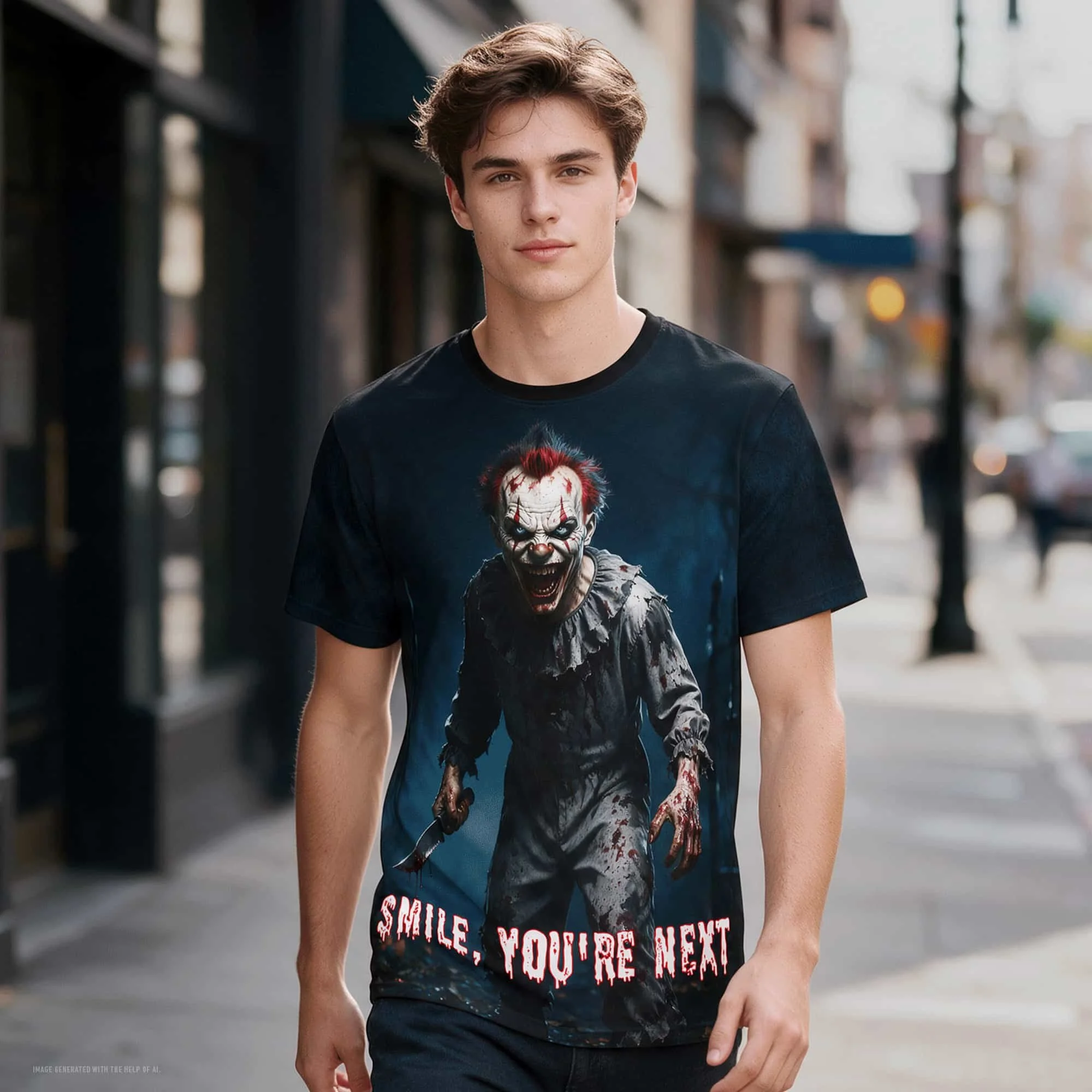 Horror Clown All-Over Print Tee