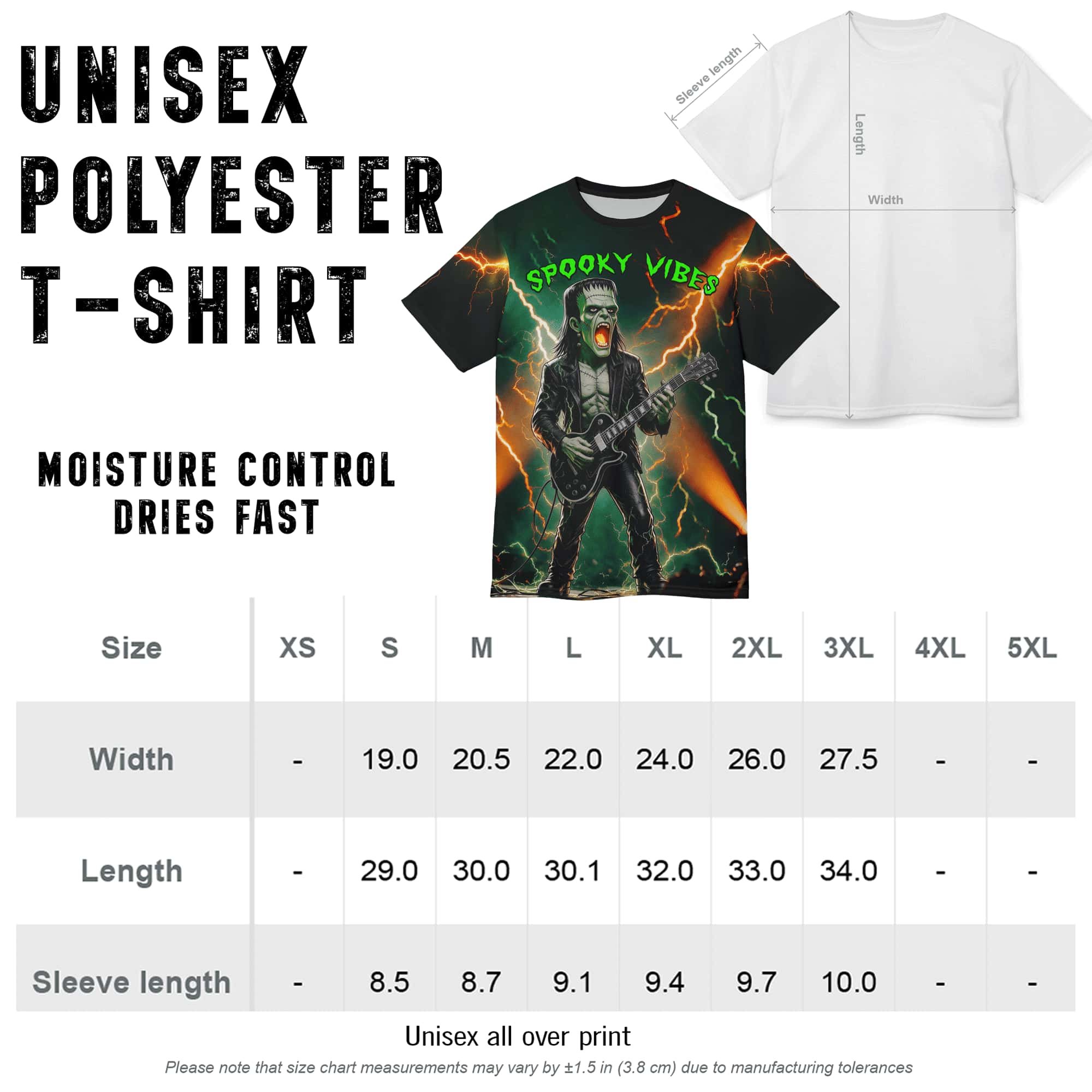 Rockstar Frankenstein All-Over Print Tee