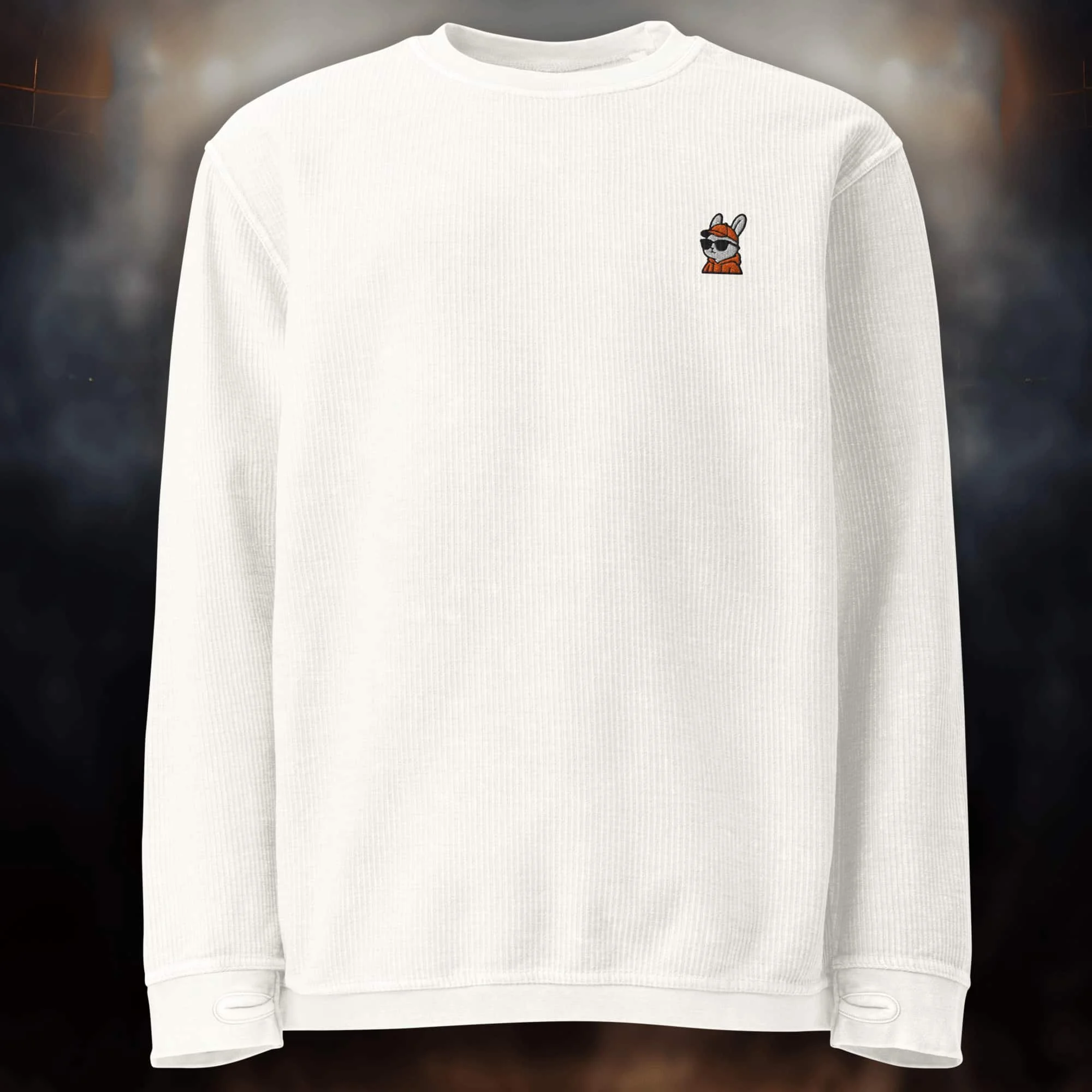 Orange Rabbit Comfy Cord Unisex Sweatshirt