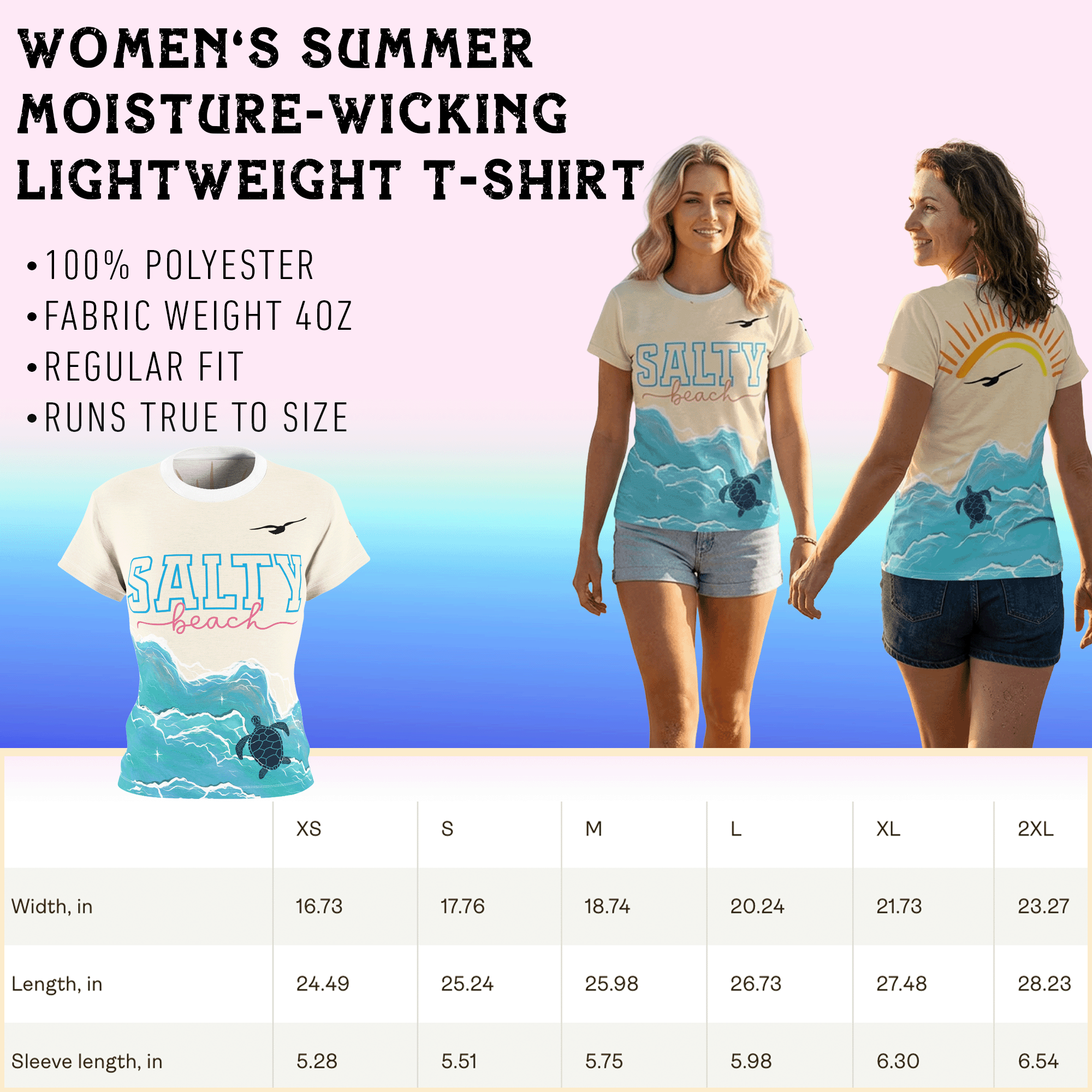 Women's Salty Beach Lightweight Tee
