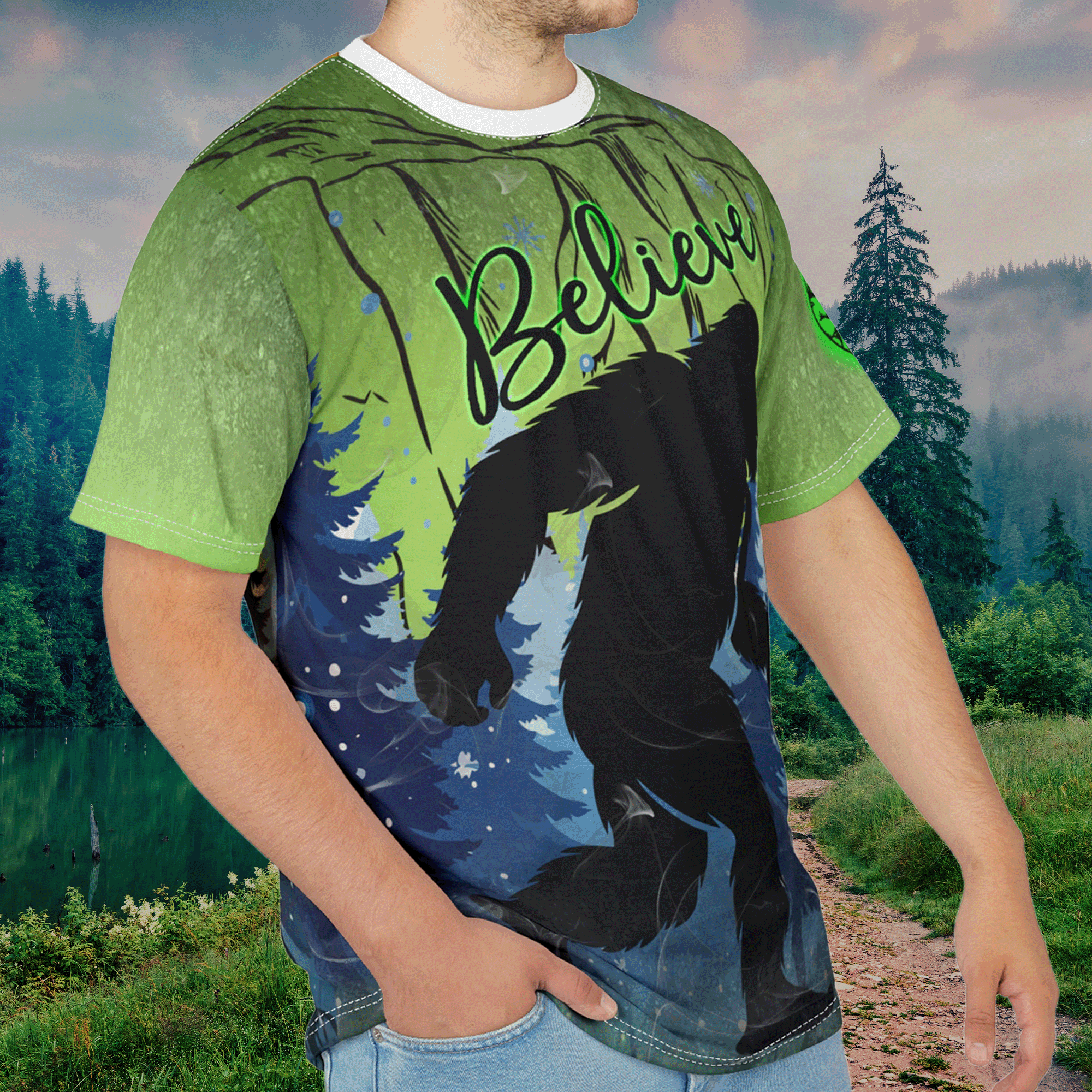 Sasquatch Believe Bigfoot T‑Shirt