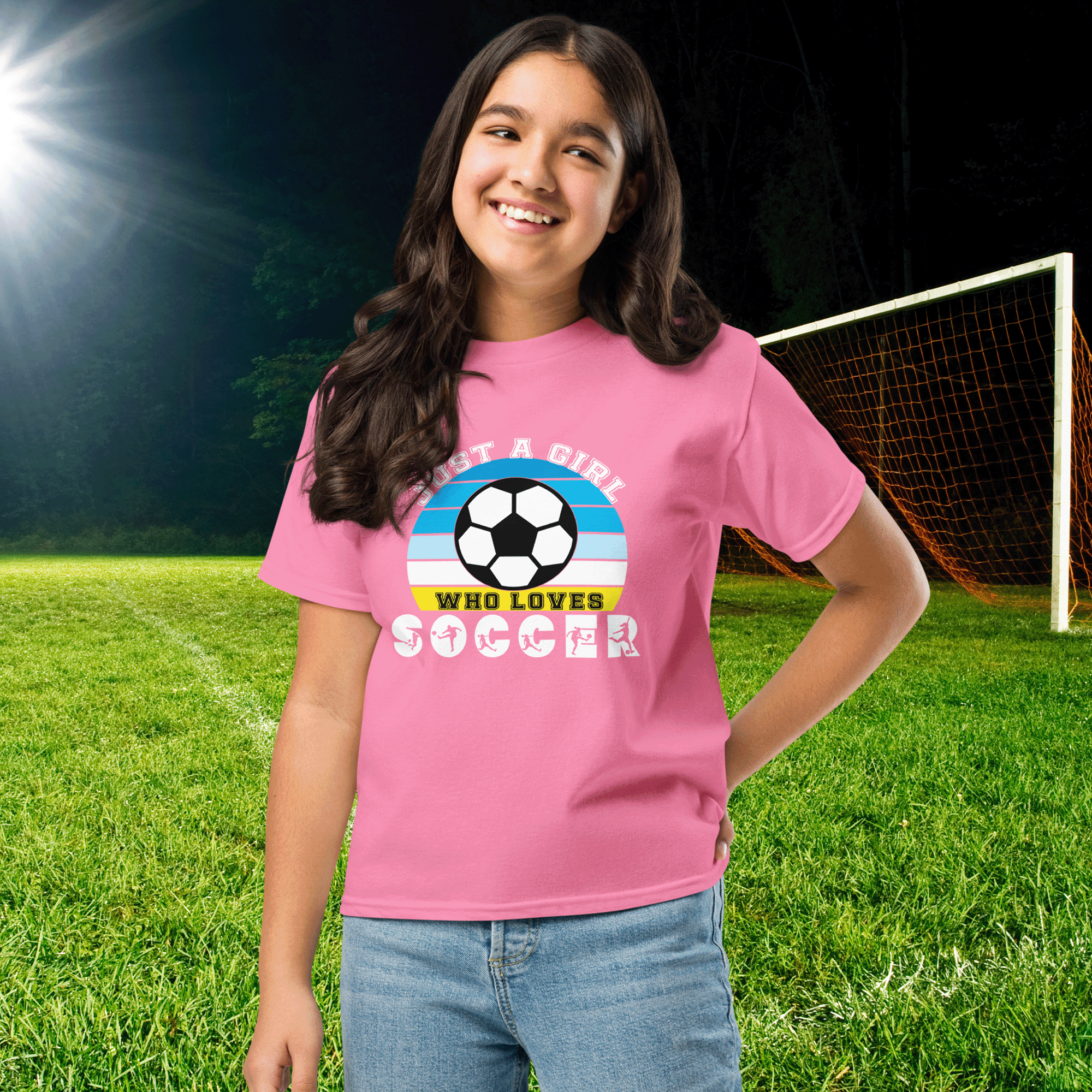 Just a Girl Who Loves Soccer Youth T-shirt