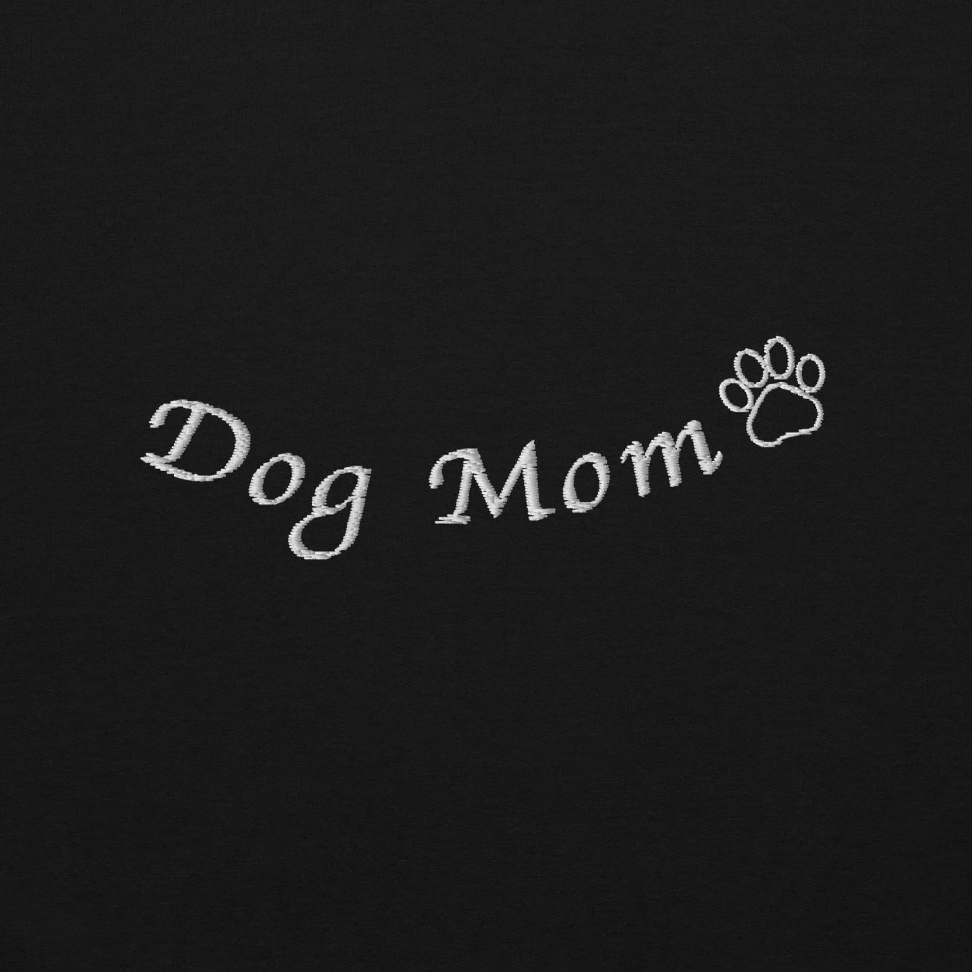 Embroidered Dog Mom Unisex Sweatshirt