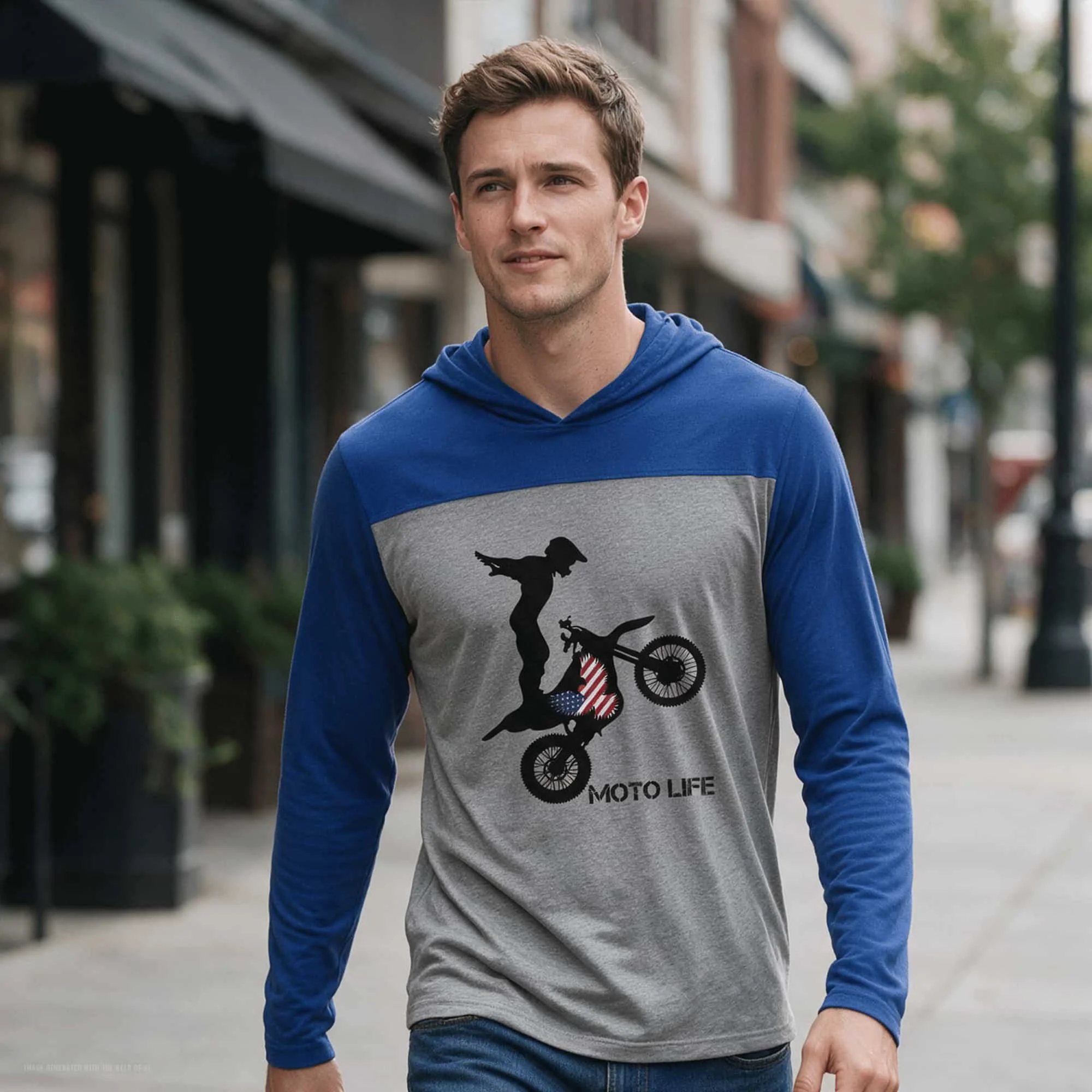 MOTOLIFE Long Sleeve Motocross T-shirt Hoodie