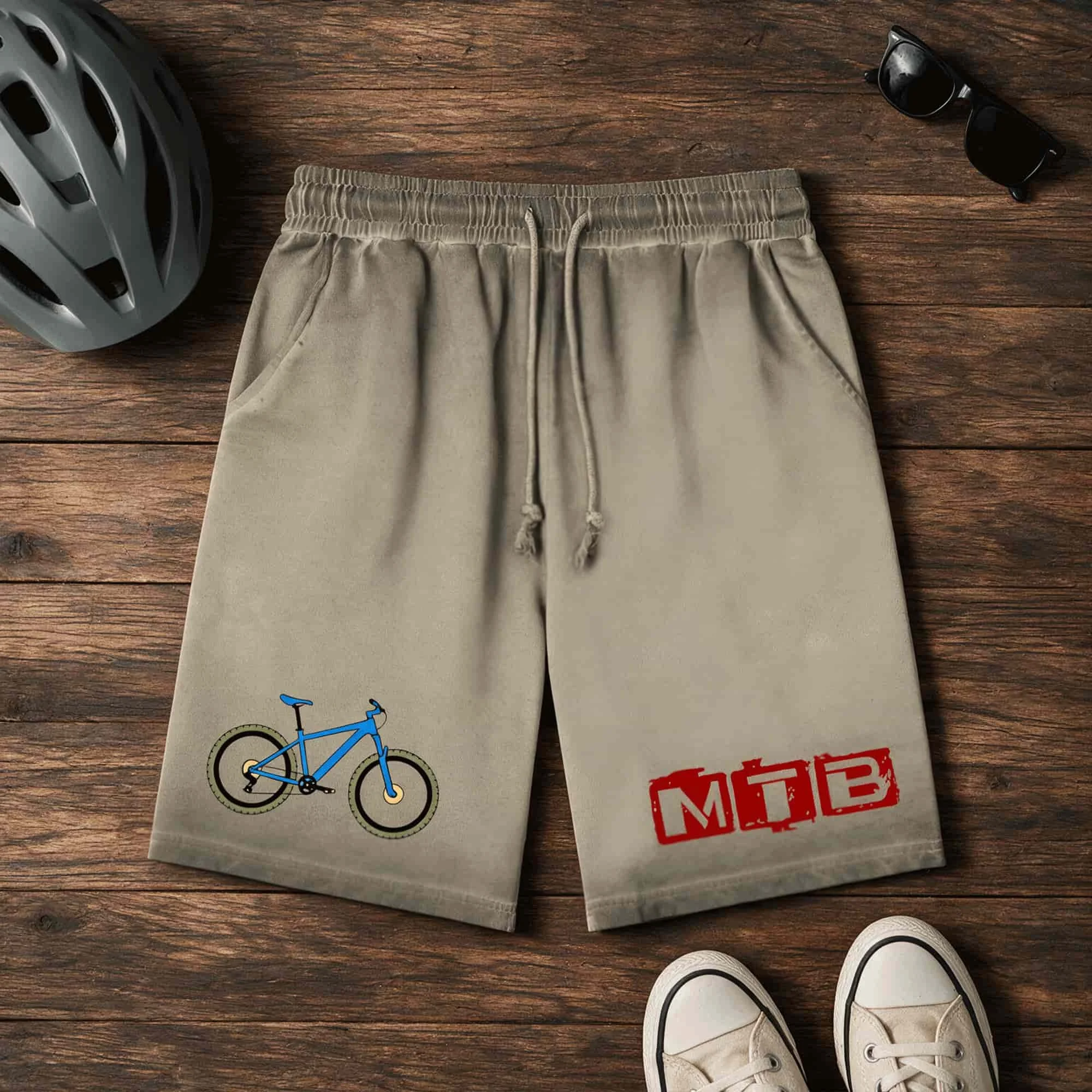 Mountain Bike Trail Rider Reverse Dyed Tee, Tank & Shorts