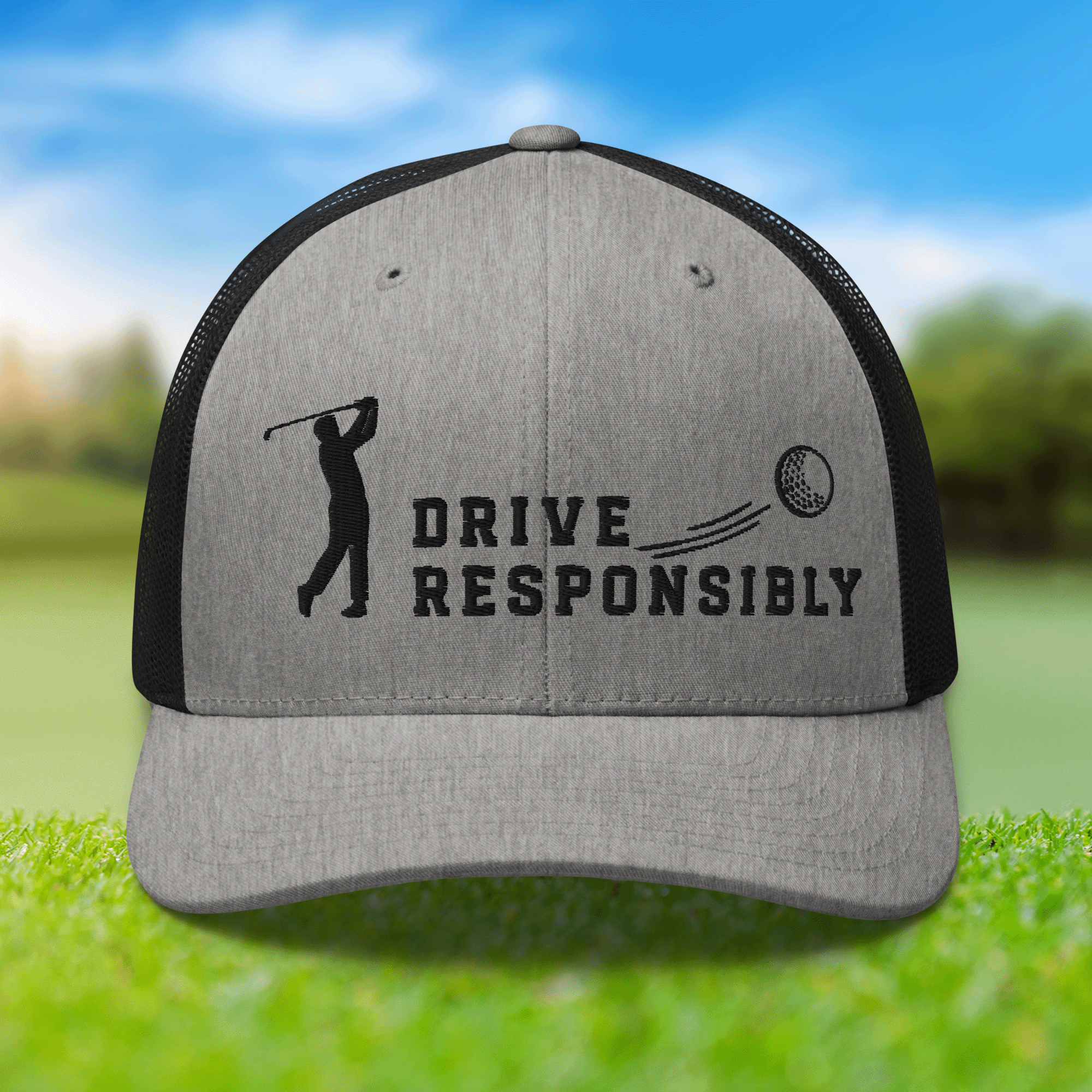 Funny Embroidered Golf Trucker Cap