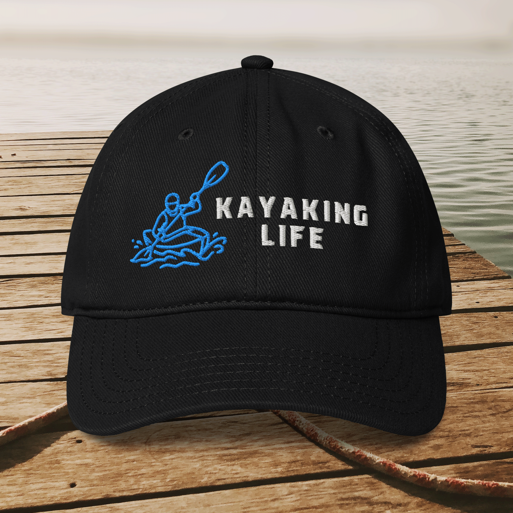 Embroidered Kayaking Life Low-profile Cap