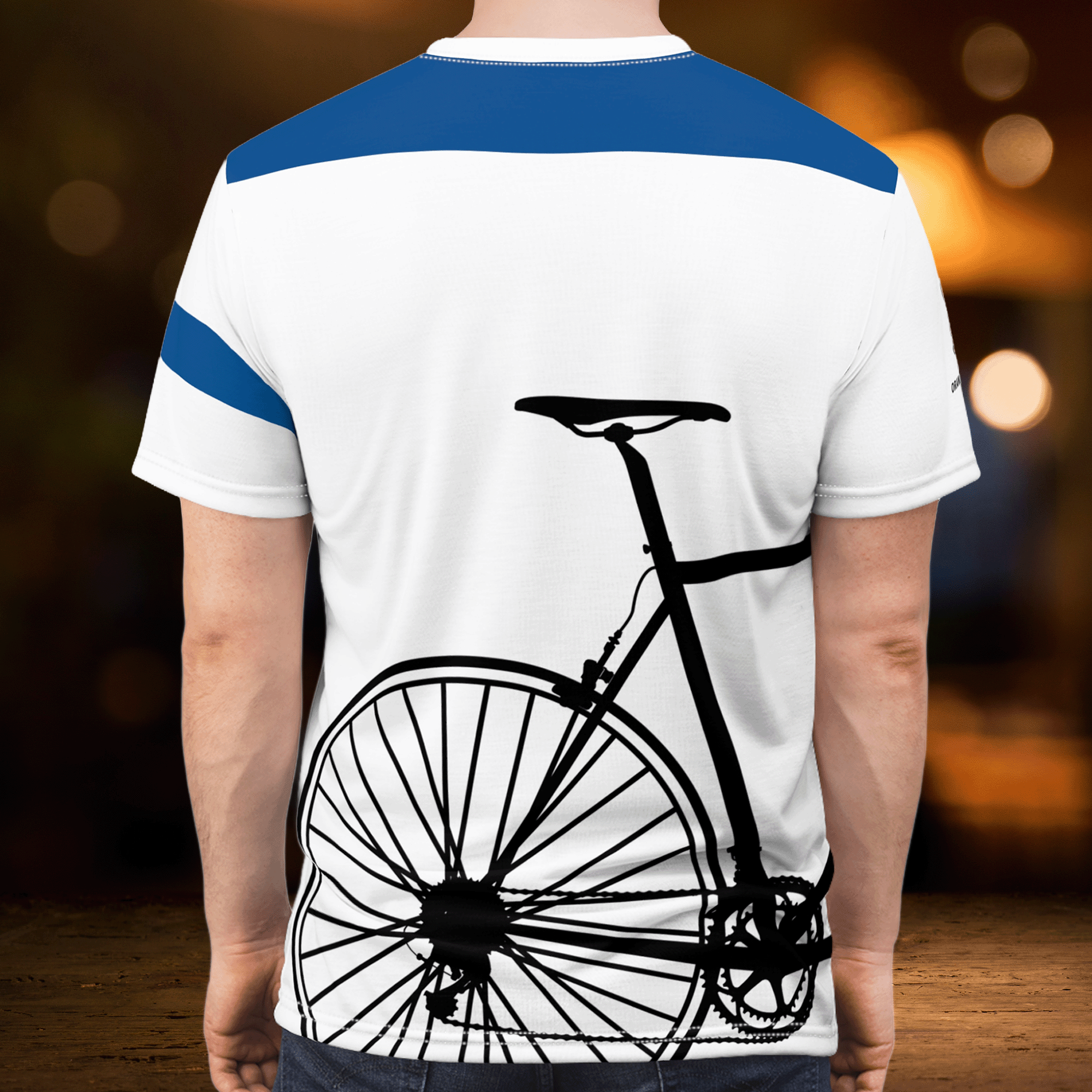 Cycling All Over Print Moisture-Wicking Unisex Tee