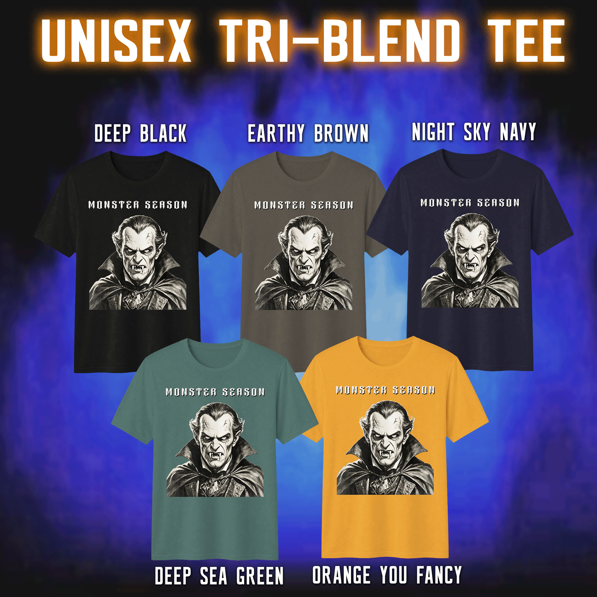 Monster Season Vampire Recycled Tri-Blend Tee