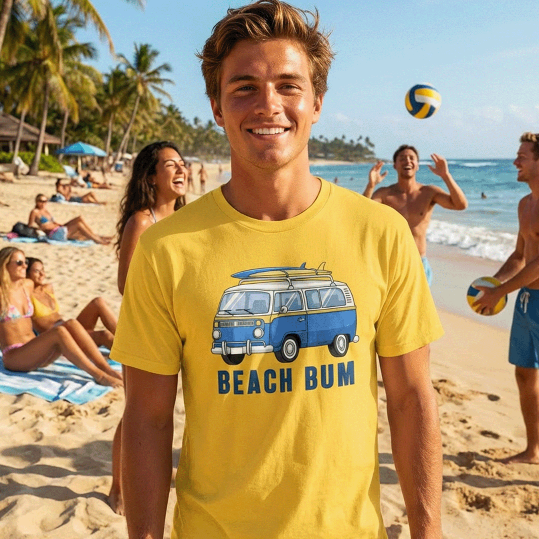 Beach Bum Surf Van T-Shirt