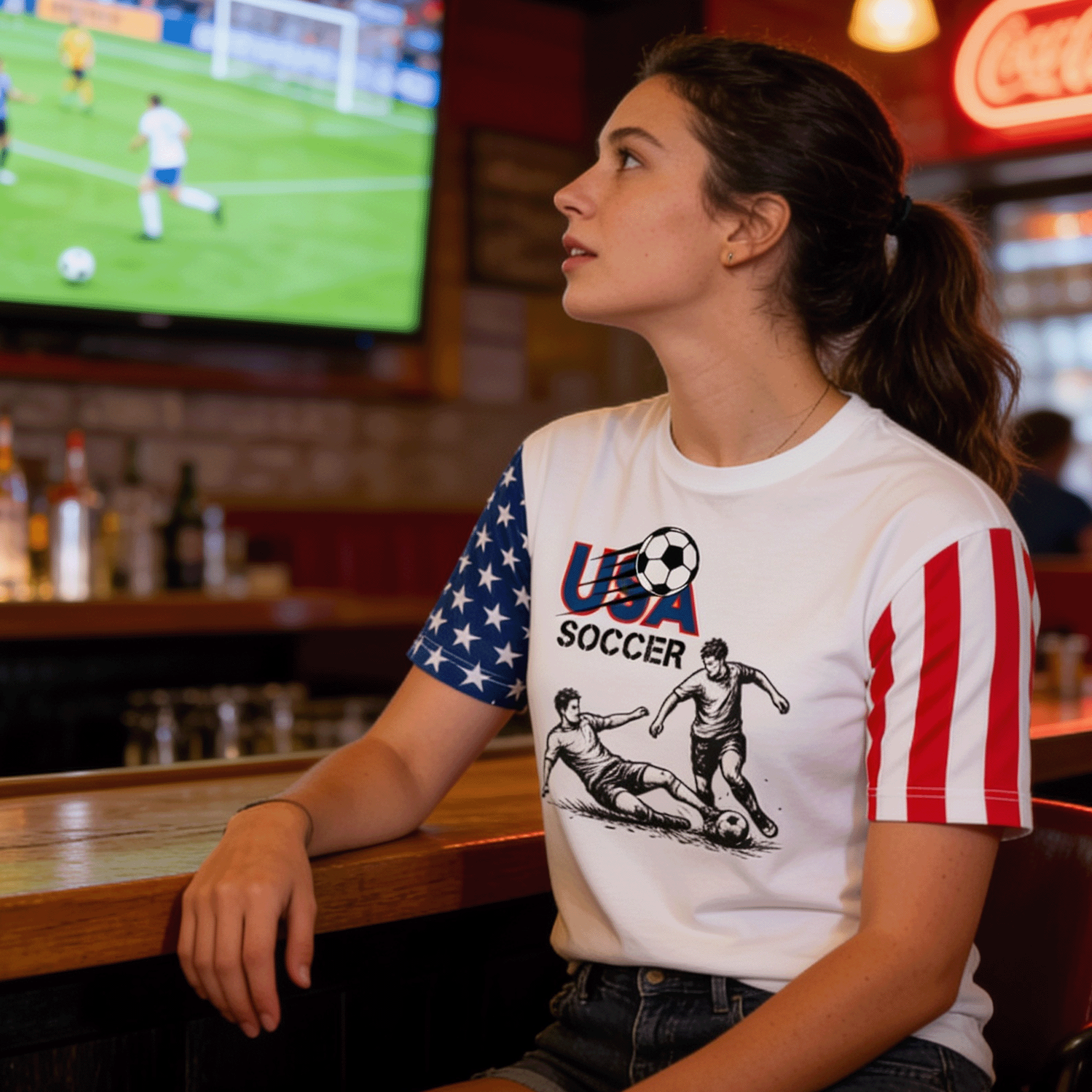 USA Soccer Players Unisex Stars & Stripes T-Shirt