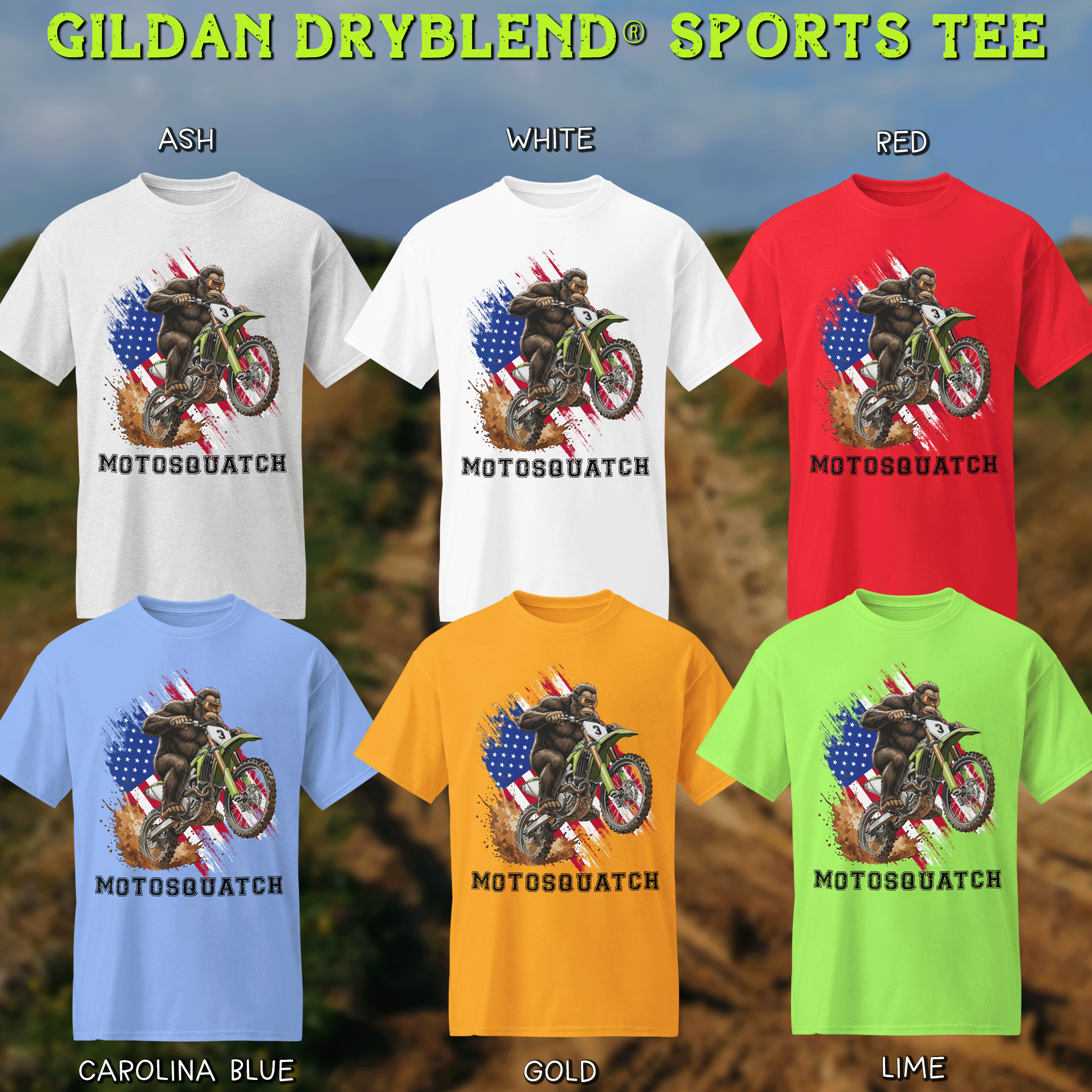 MotoSquatch DryBlend® T-Shirt