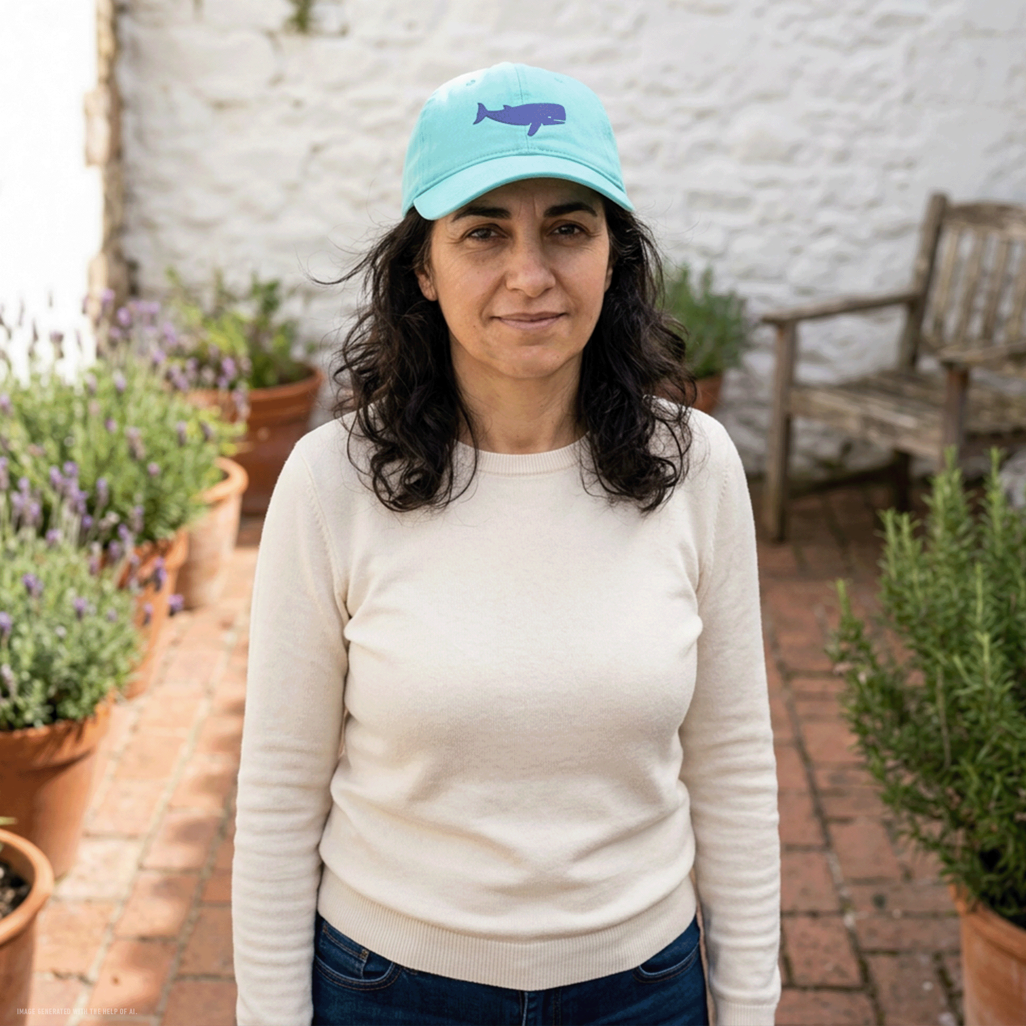 Blue Whale Coastal Washed Cap