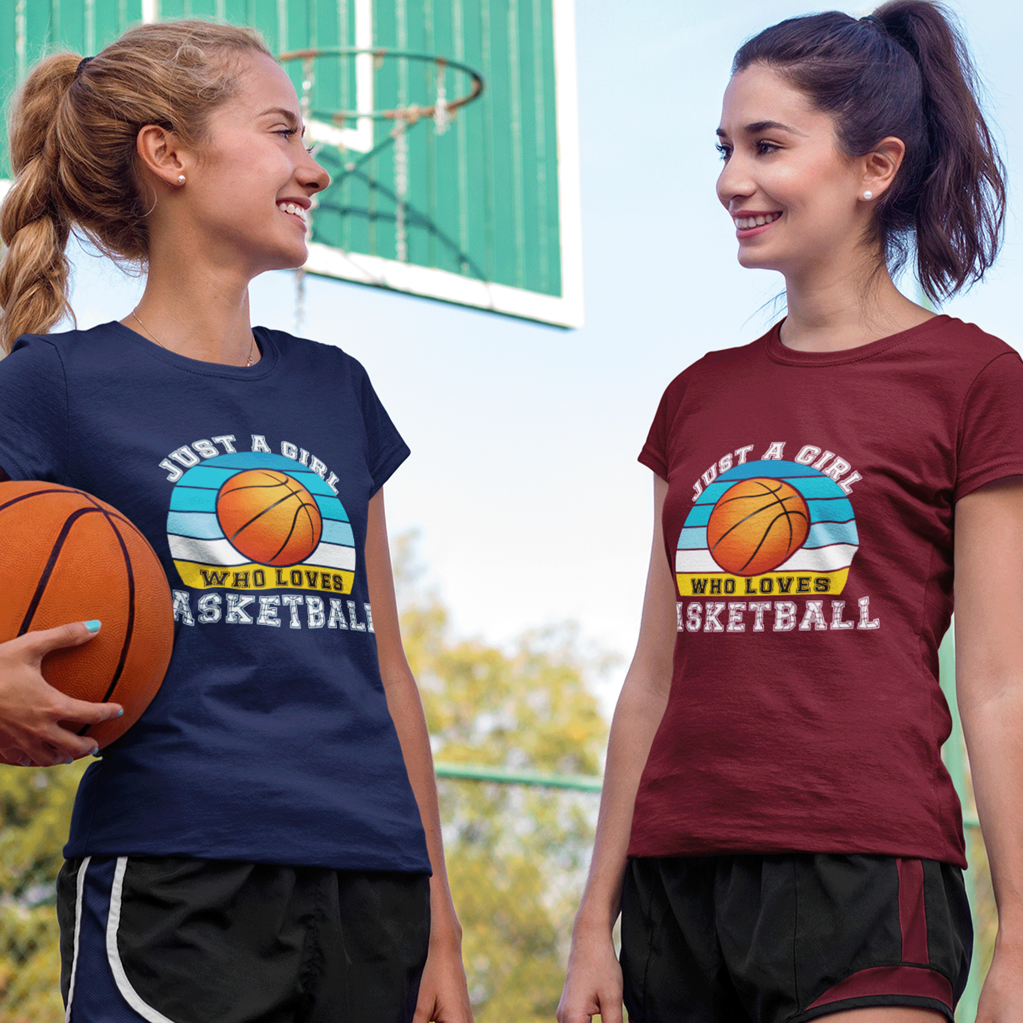 Just a Girl Who Loves Basketball Classic Sports Tee