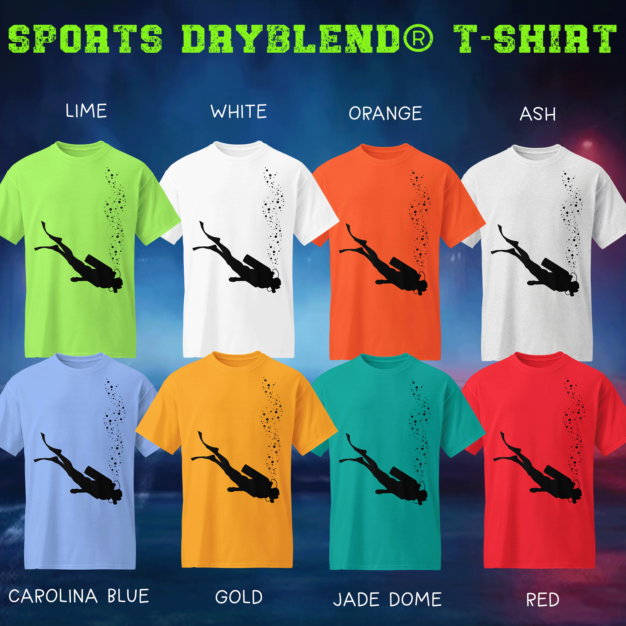 Scuba Diver Sports DryBlend® T-Shirt