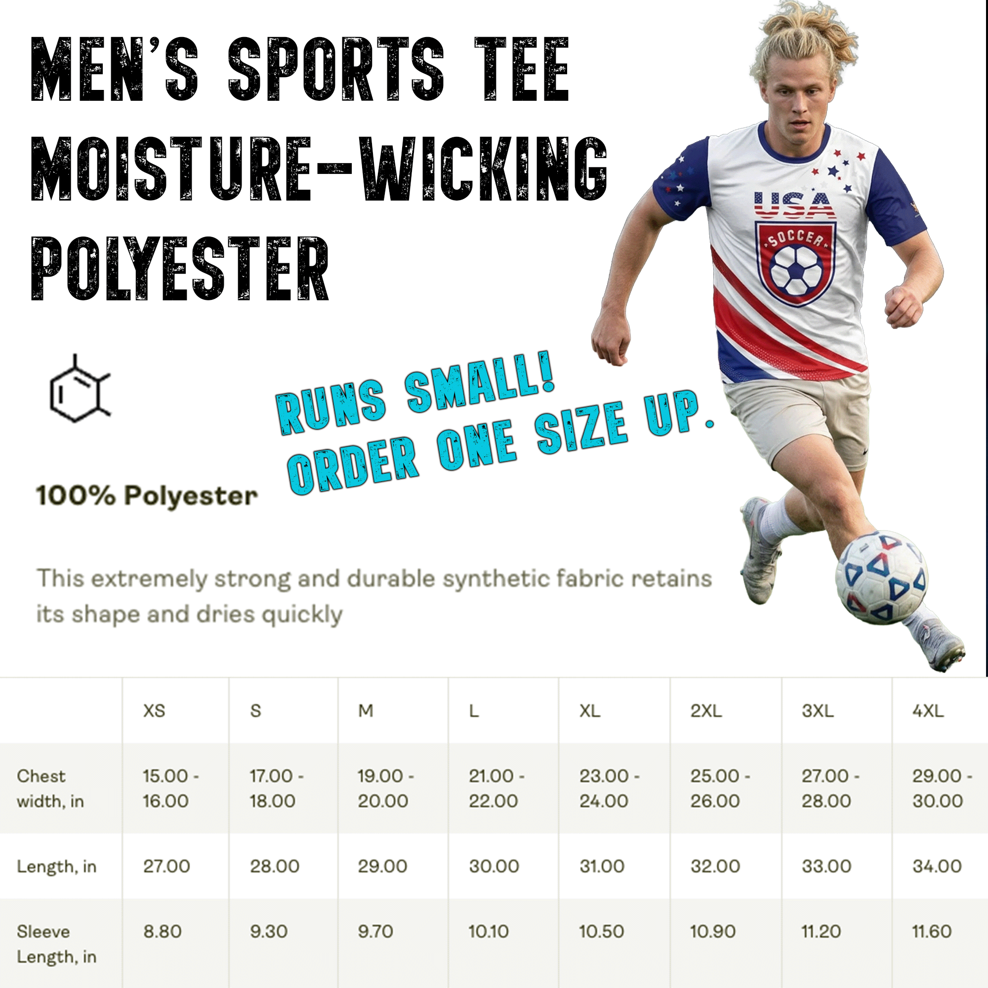 USA Soccer Men's Moisture-wicking Tee