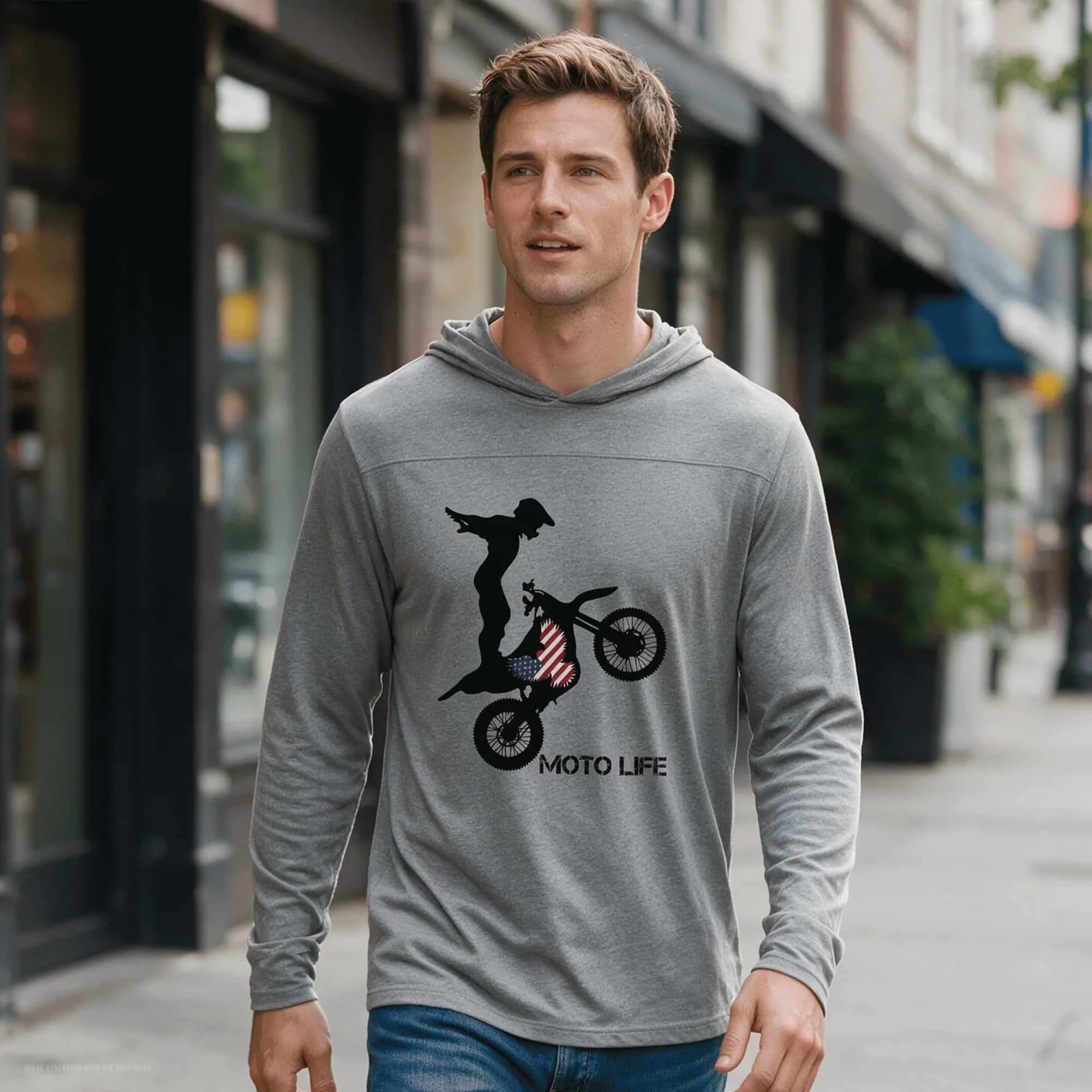 MOTOLIFE Long Sleeve Motocross T-shirt Hoodie