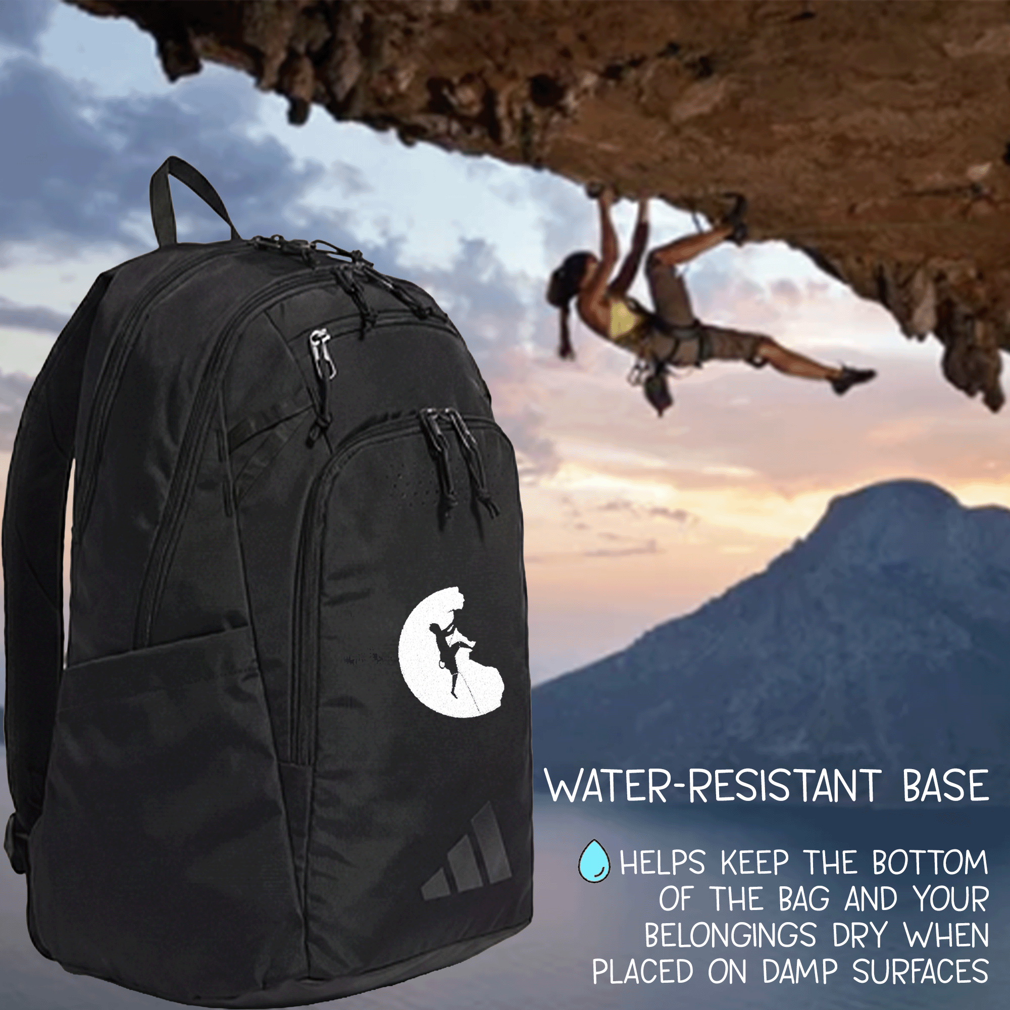 Embroidered Rock Climber Adidas Defender 5 Backpack