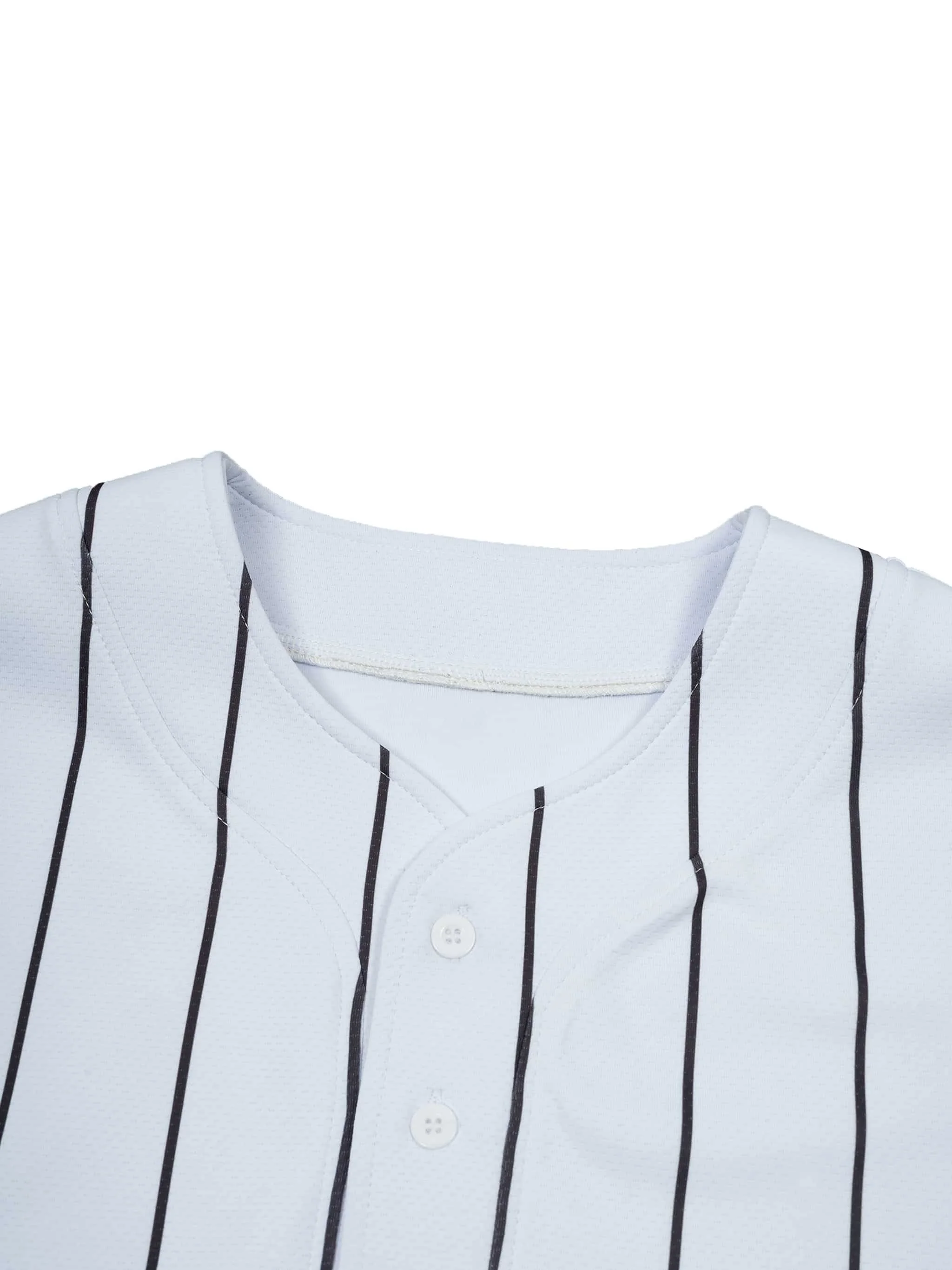Green Cobra Pinstripe Baseball Jersey