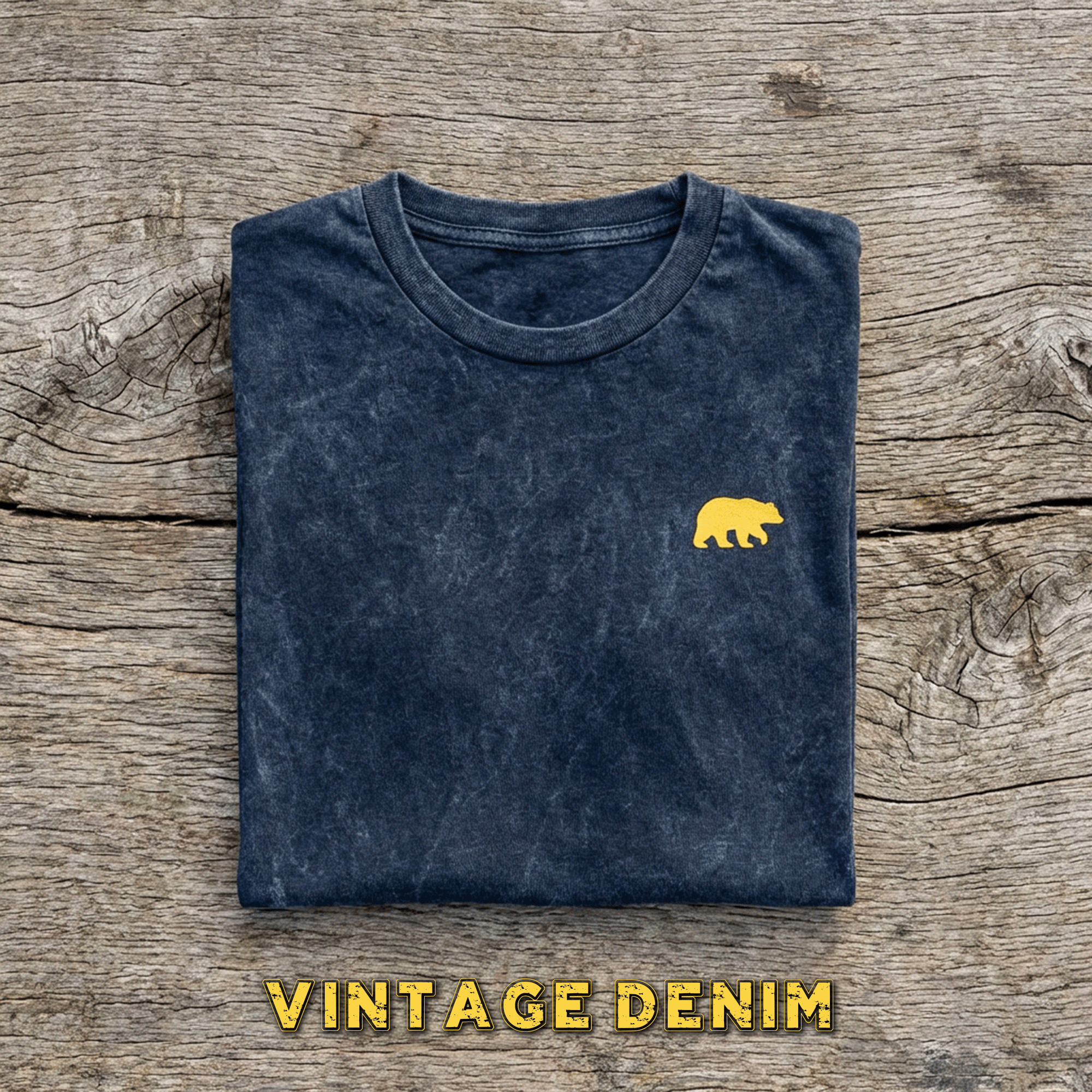 Vintage Crewneck Yellow Bear Tee