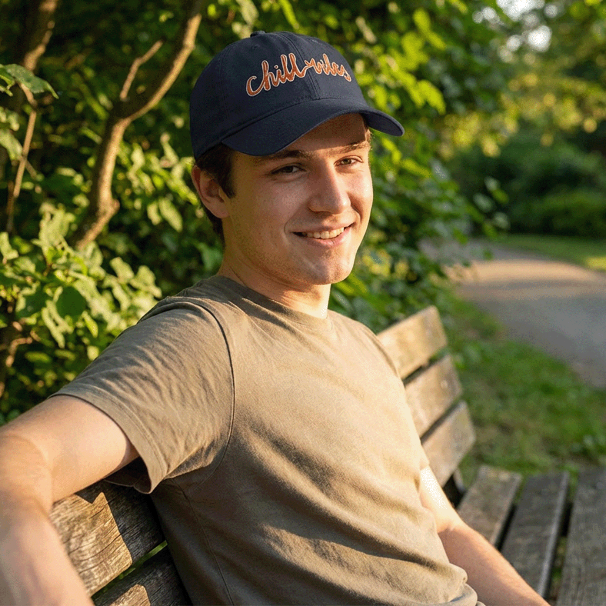 Embroidered Chill Vibes Low-profile Cap