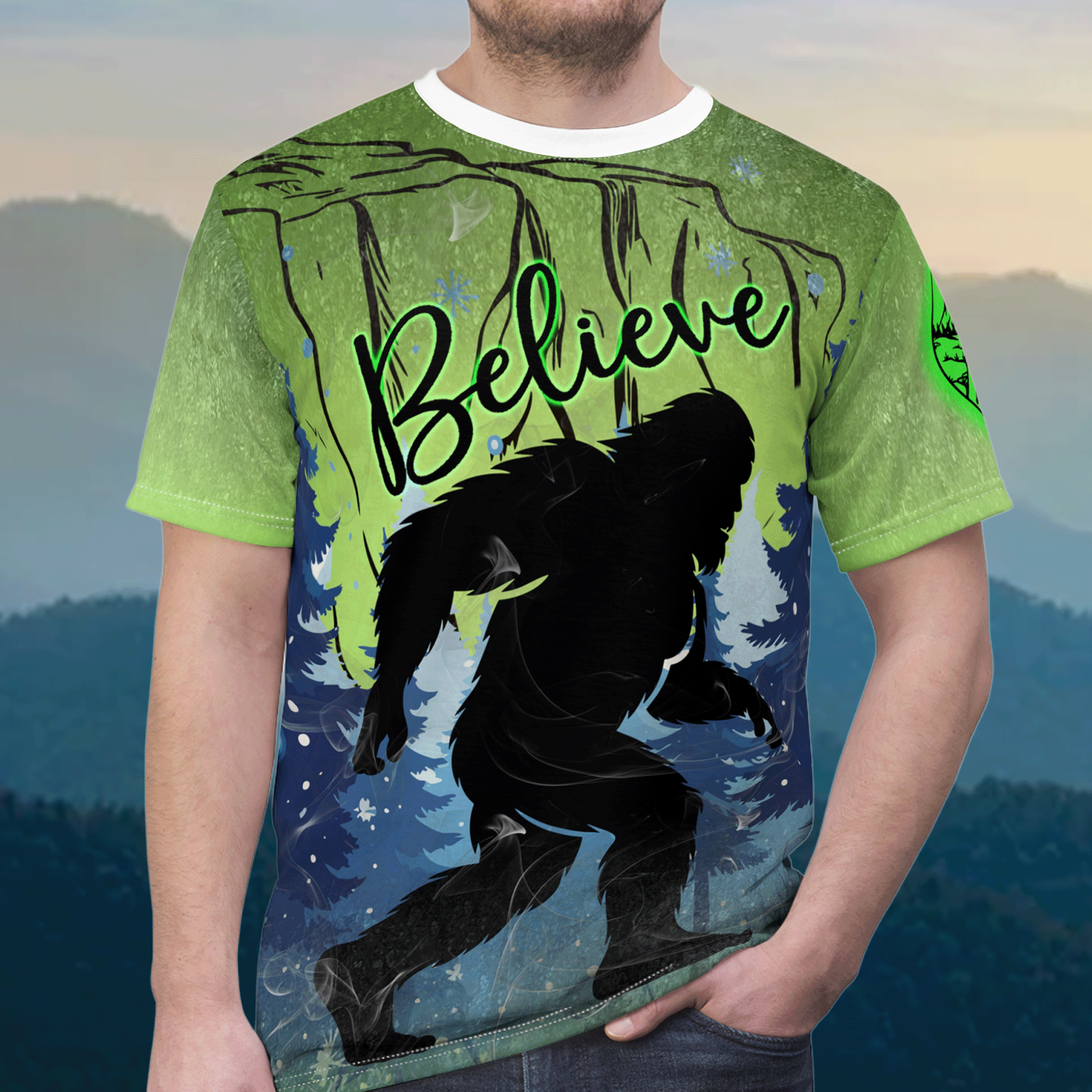Sasquatch Believe Bigfoot T‑Shirt