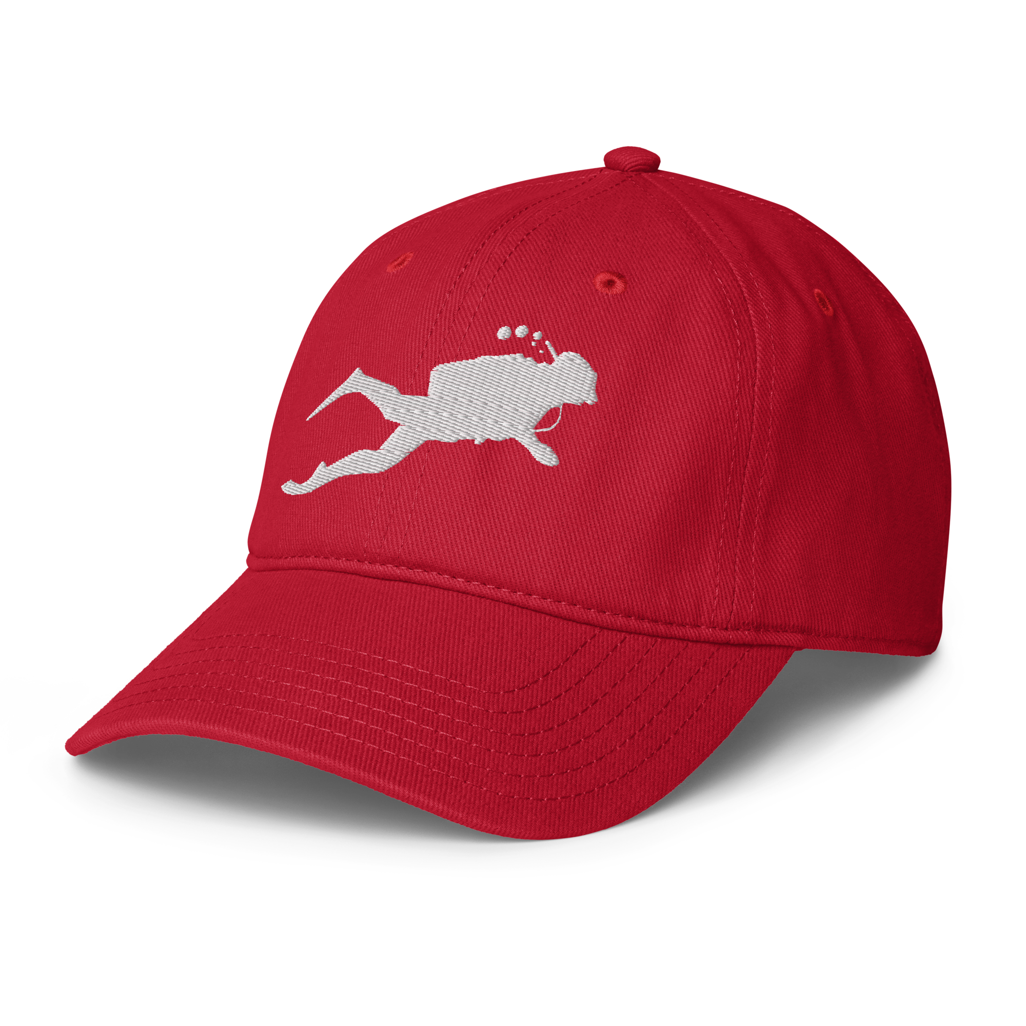 Embroidered Scuba Diver Cap